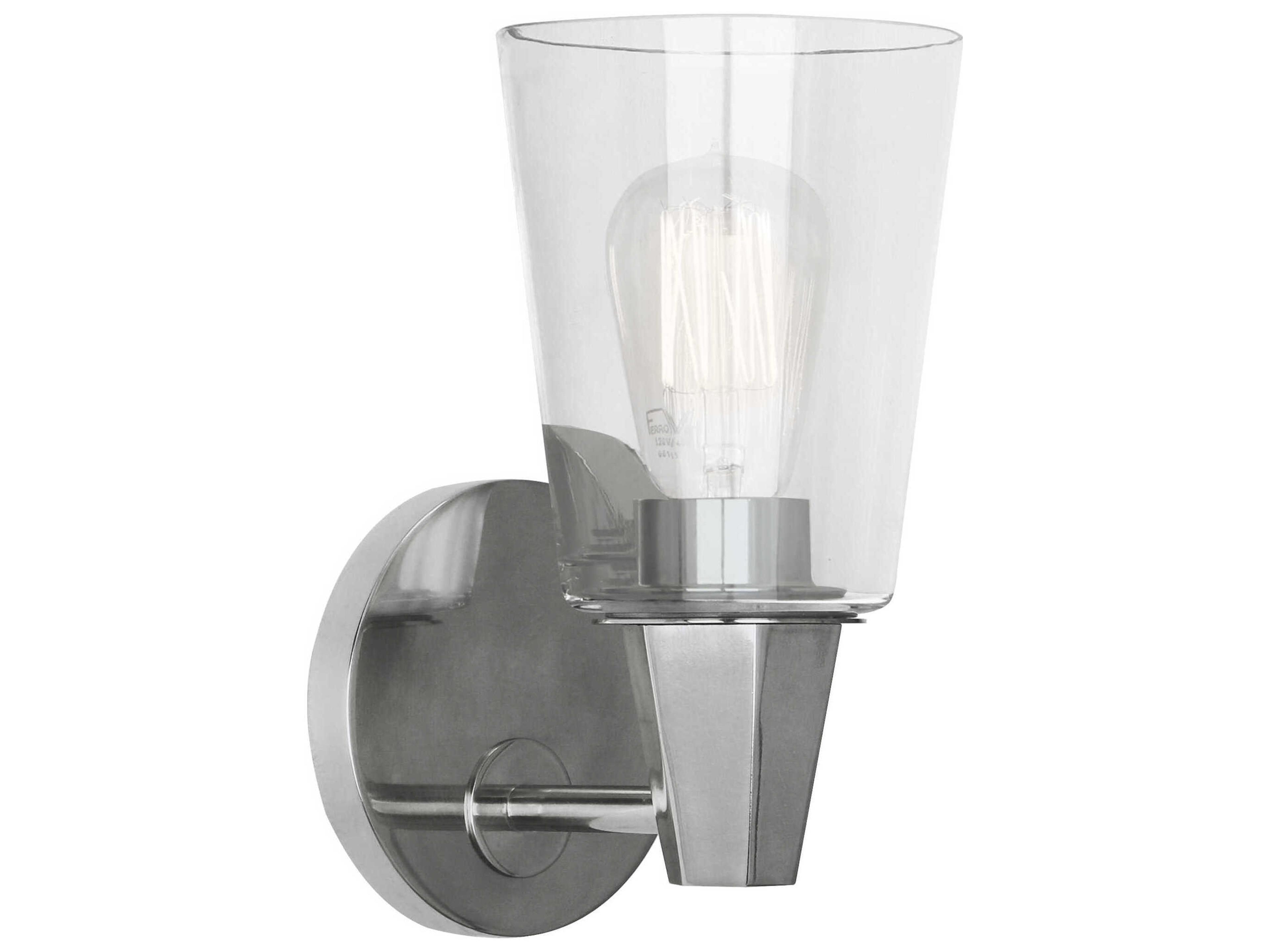 Wheatley 1-Light Polished Chrome Wall Sconce