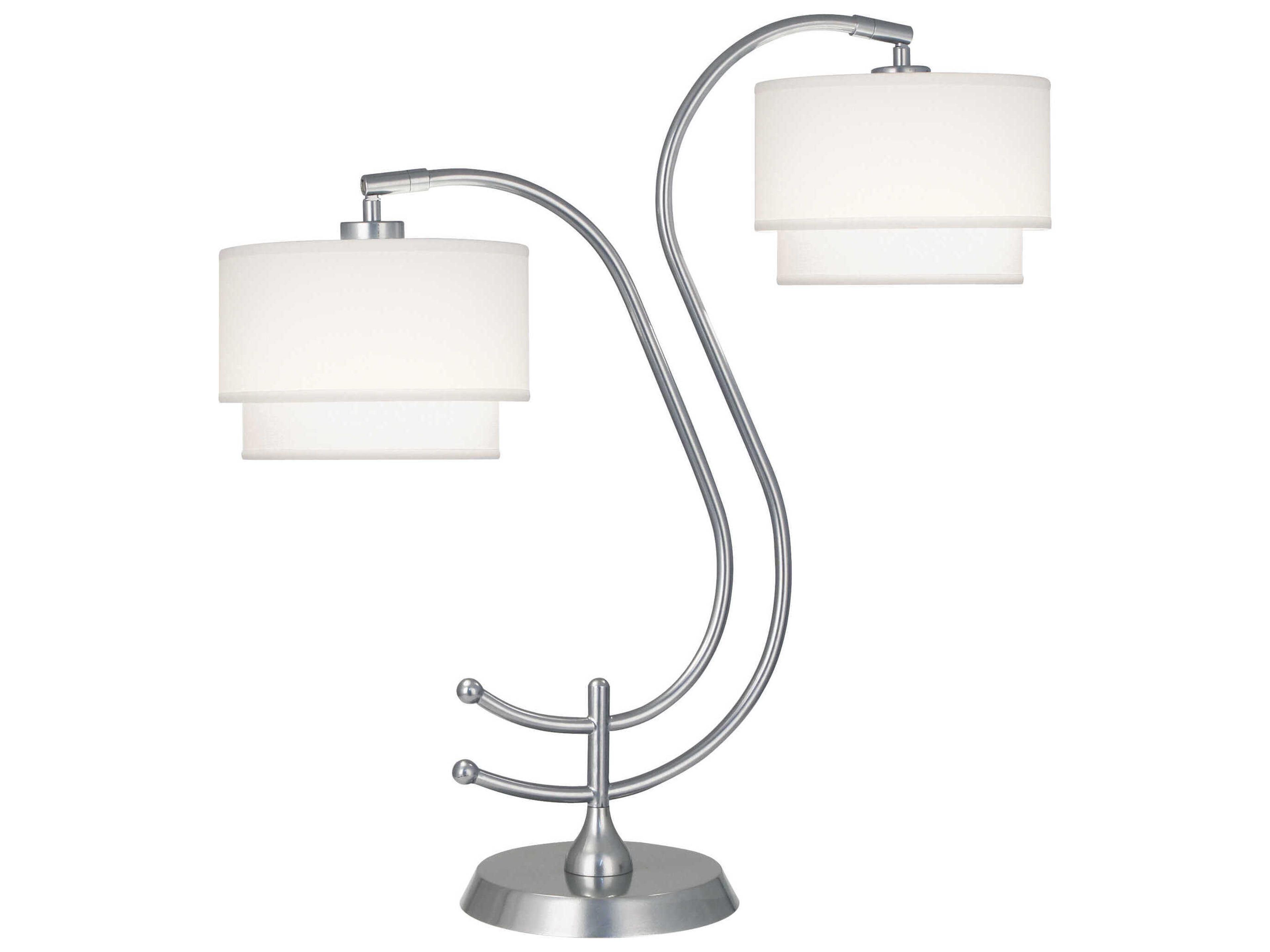 Charlee Chrome Powder Coat Buffet Lamp