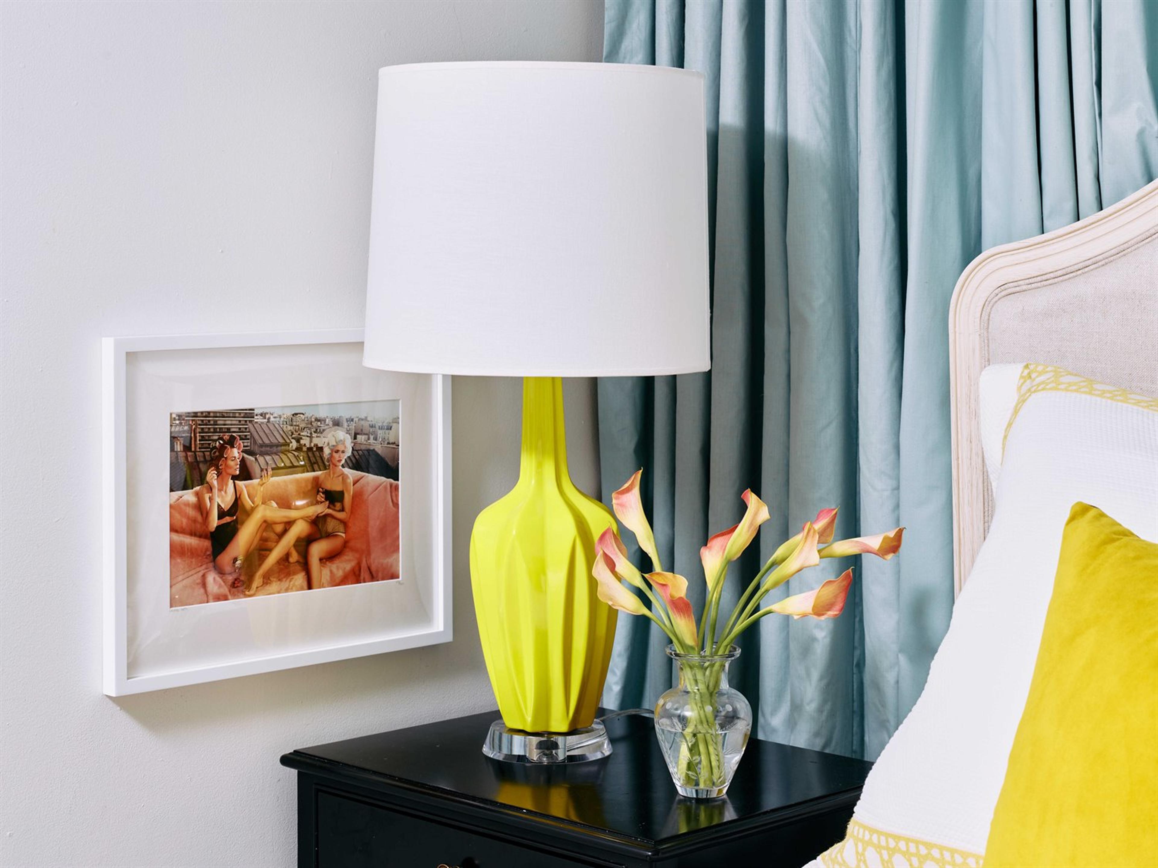 Robert Abbey Emma Citron Glazed Yellow Buffet Lamp