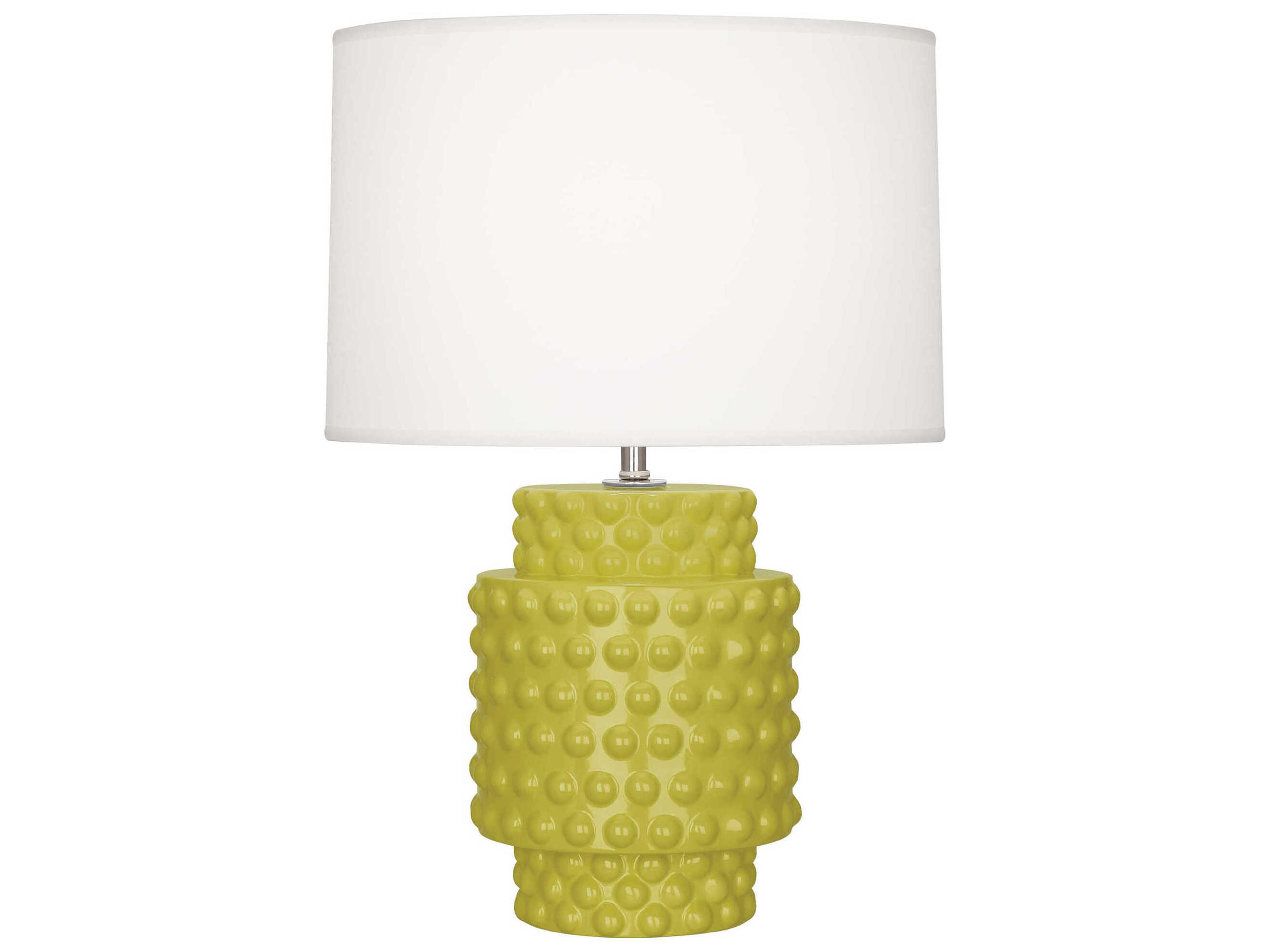 Dolly Citron Glazed Textured Yellow Table Lamp