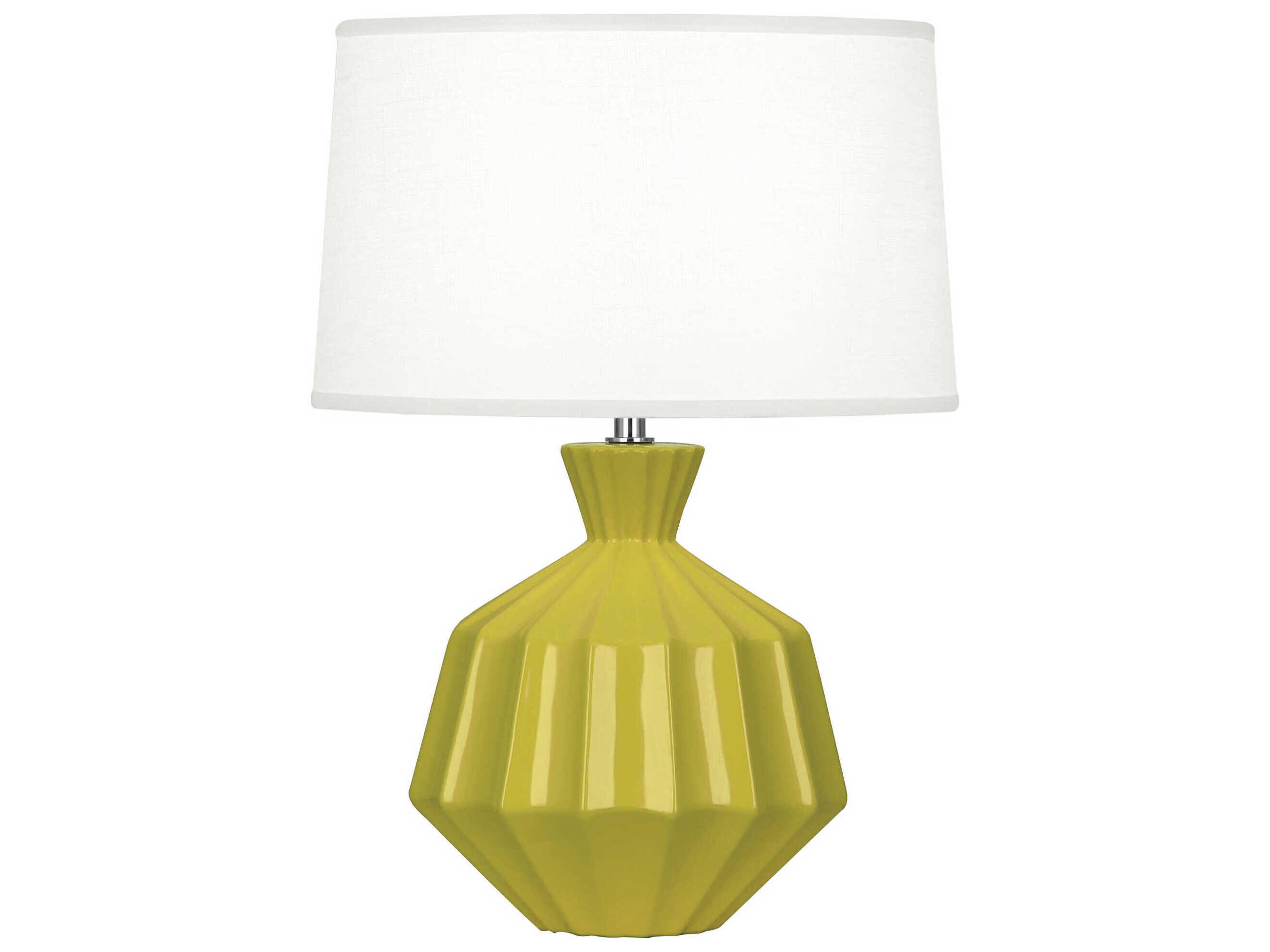 Orion Citron Glazed Yellow Table Lamp