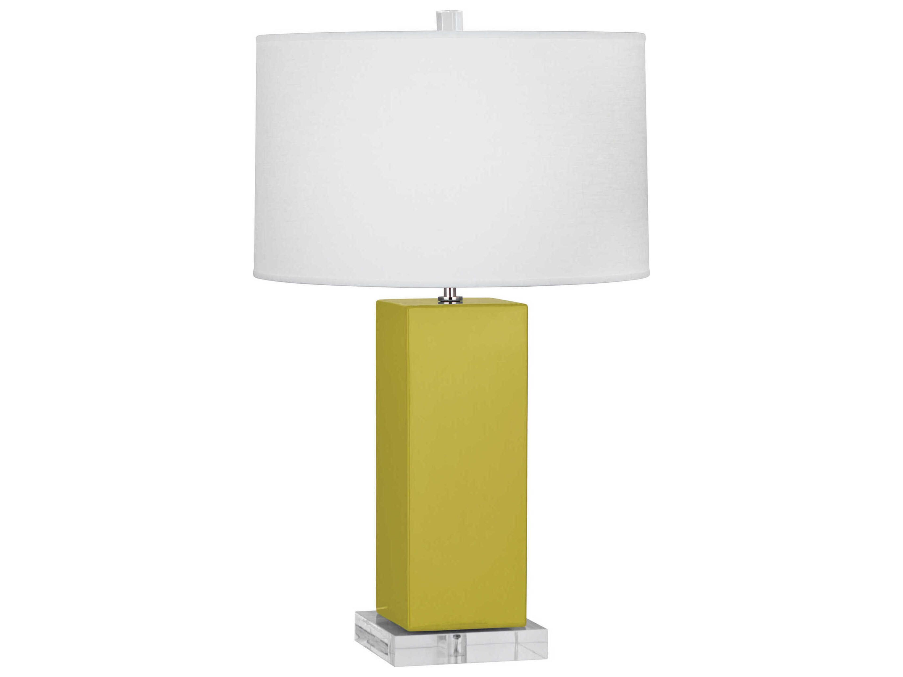 Harvey Citron Glazed Yellow Buffet Lamp