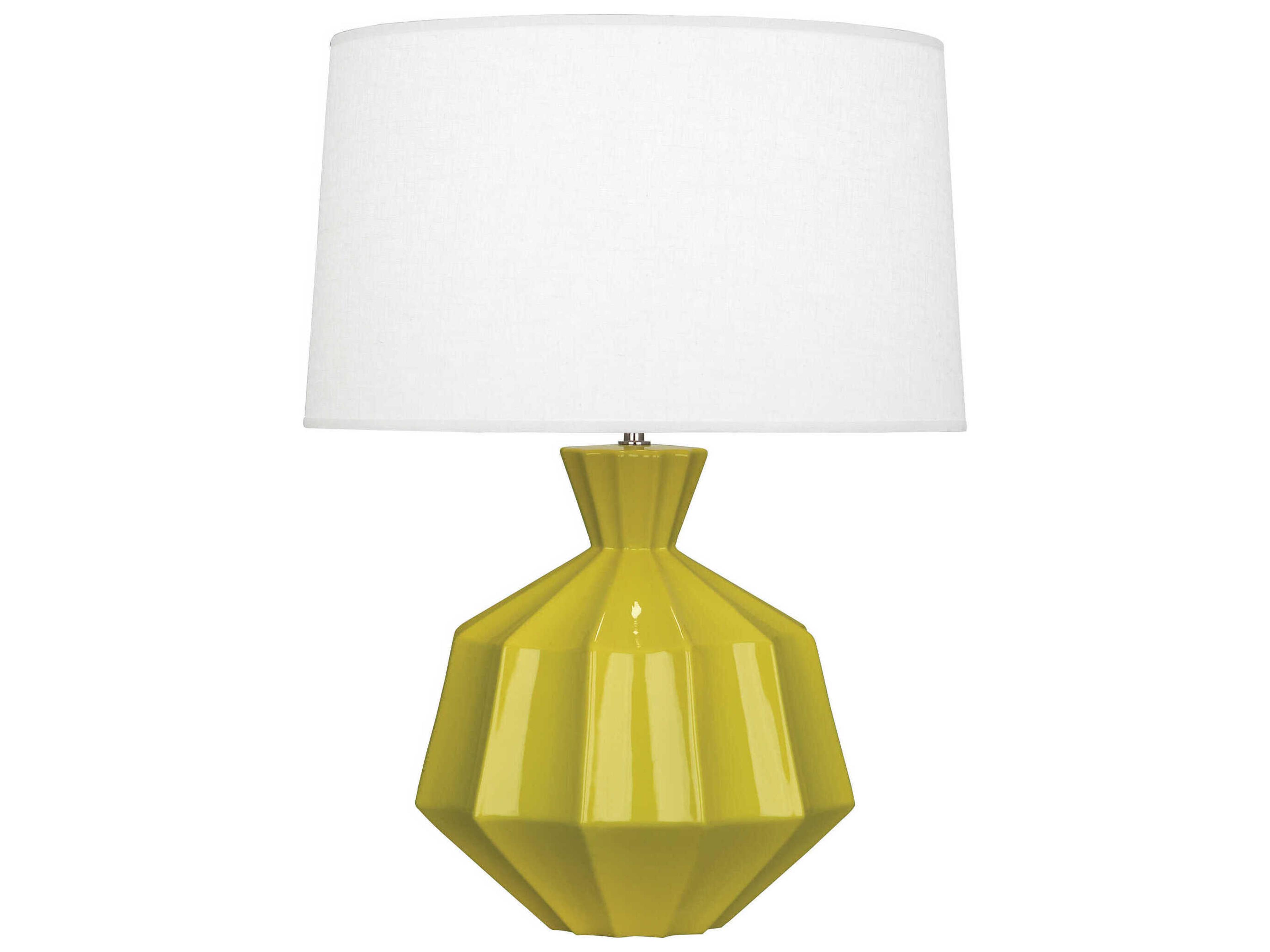 Orion Citron Glazed Yellow Buffet Lamp