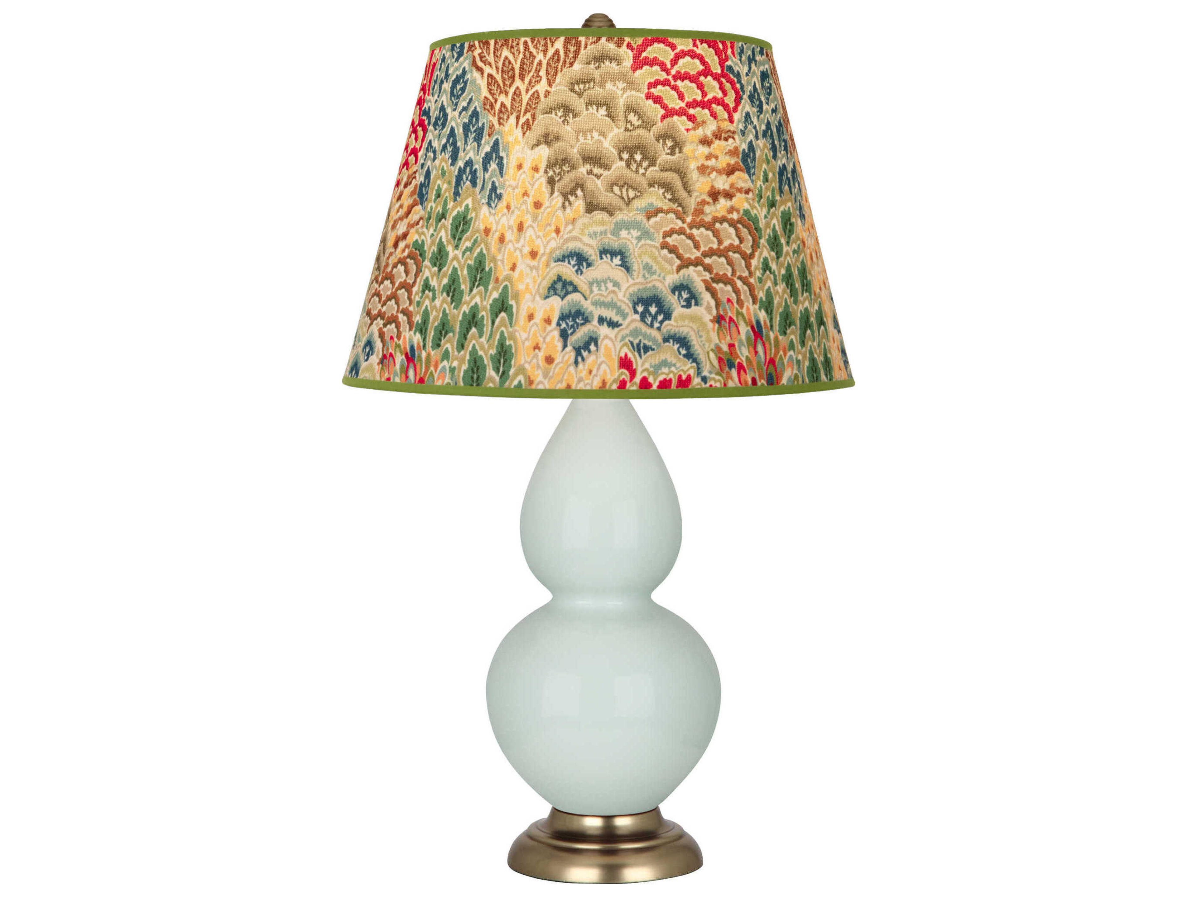 Robert Abbey Double Gourd Celadon Glazed Green Buffet Lamp