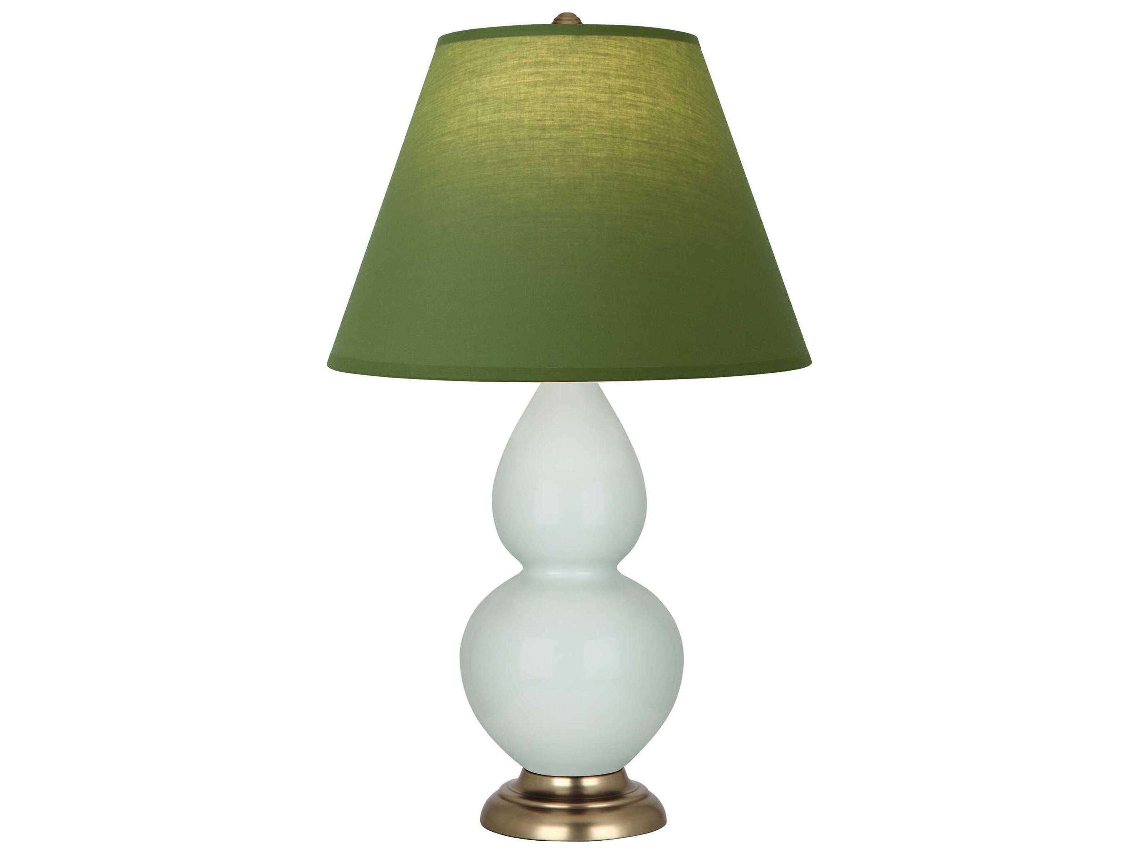 Robert Abbey Small Double Gourd Celadon Glazed Blue Table Lamp