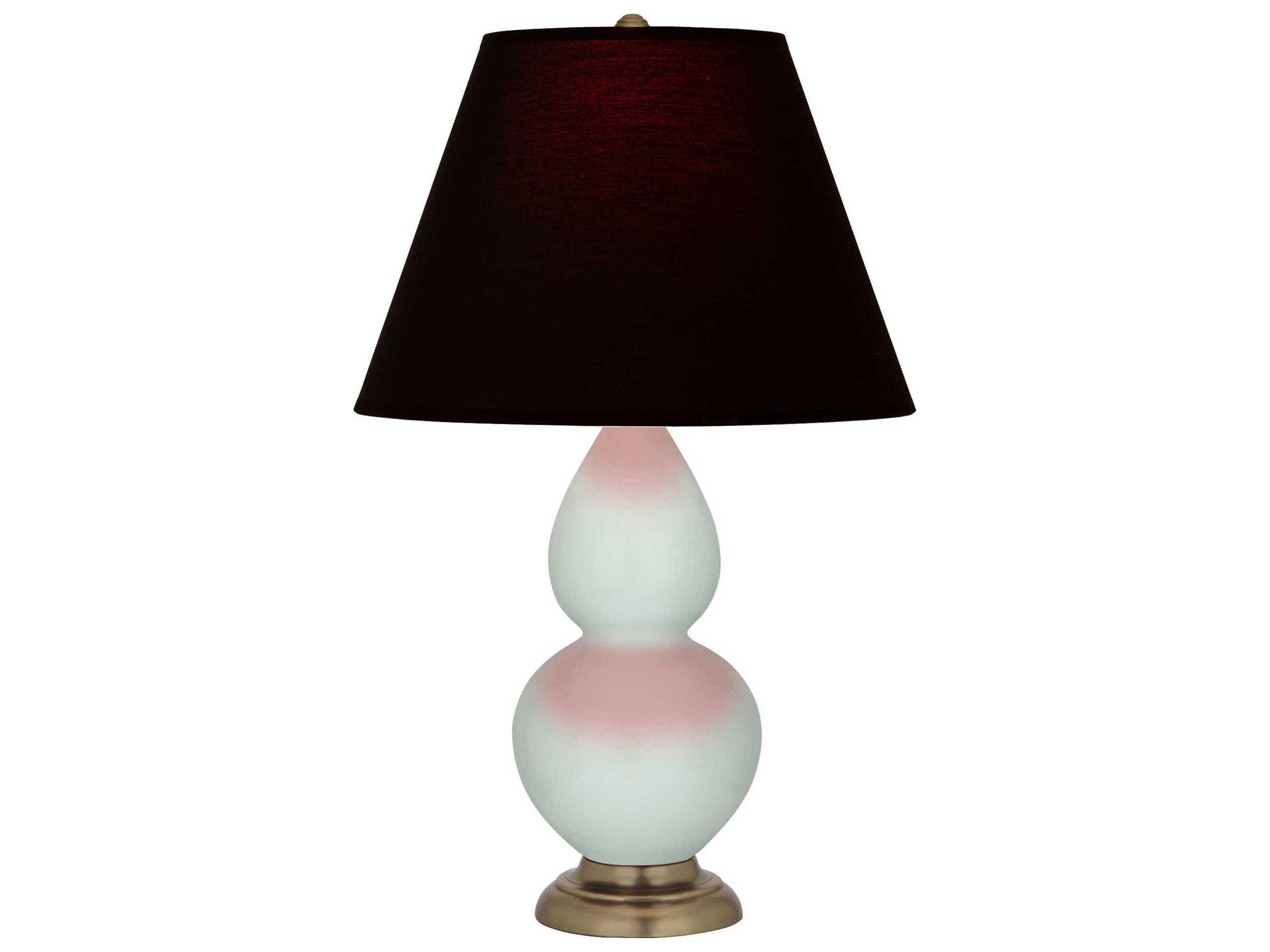 Robert Abbey Small Double Gourd Celadon Glazed Blue Table Lamp