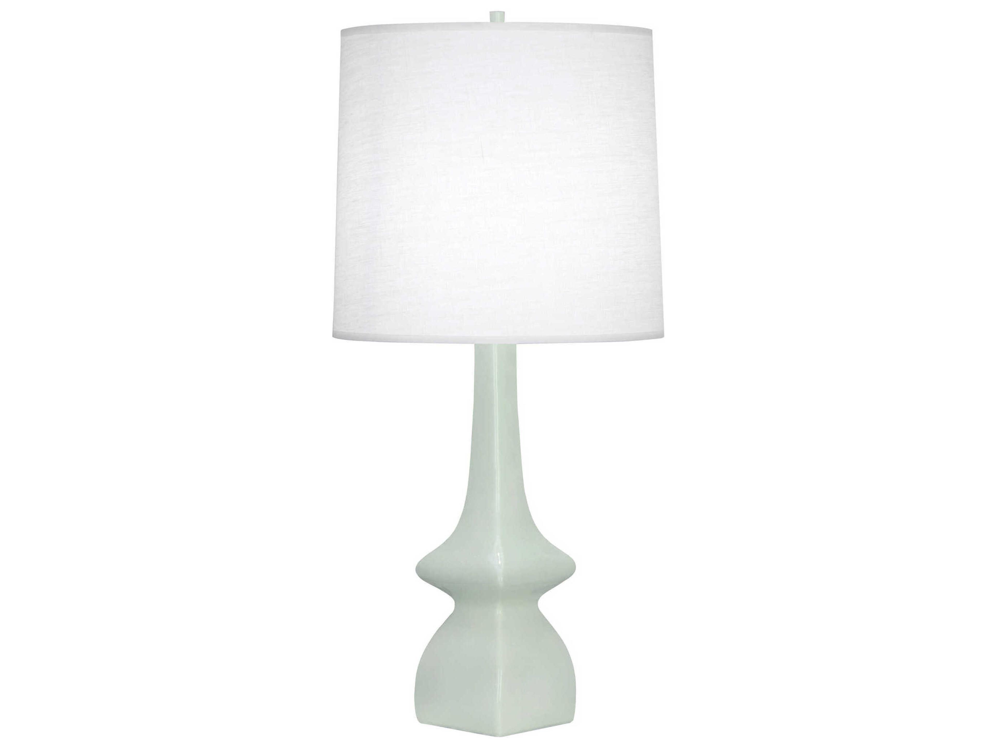 Jasmine Table Lamp in Celadon Glazed Ceramic