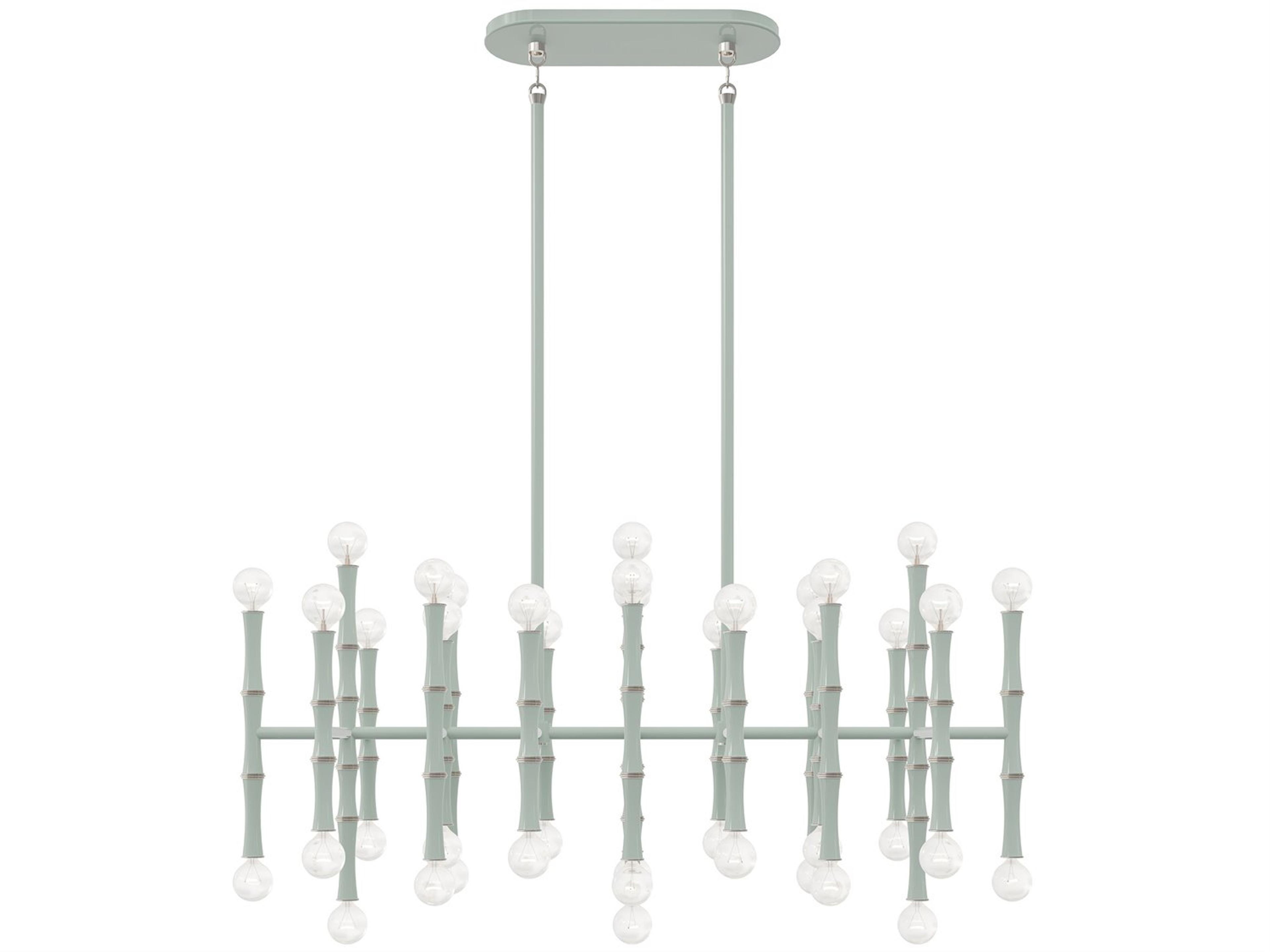 Robert Abbey Kane 42-Light Celadon Green Island Pendant