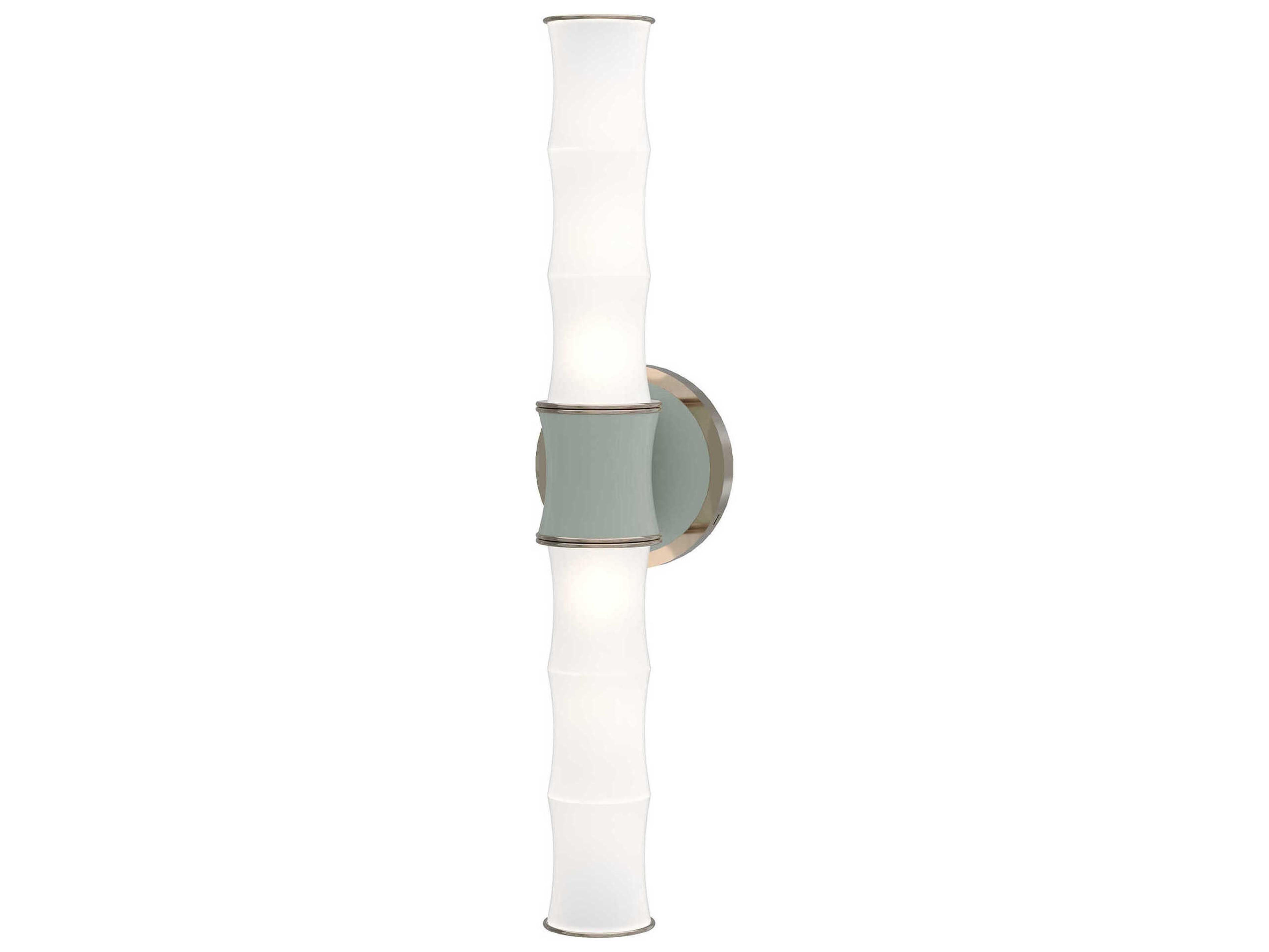 Robert Abbey Kane 2-Light Celadon Green Wall Sconce