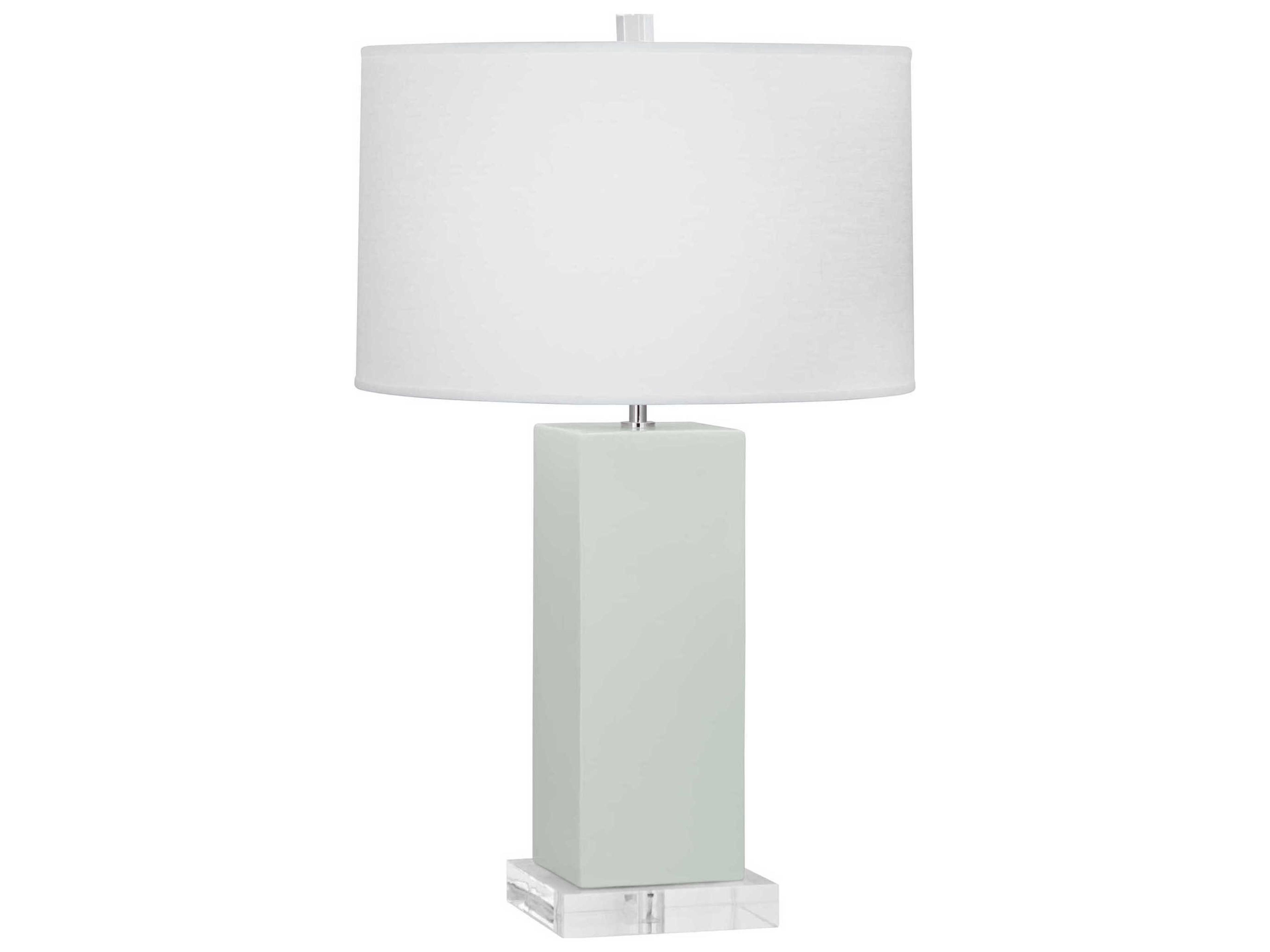 Harvey Celadon Glazed Green Buffet Lamp