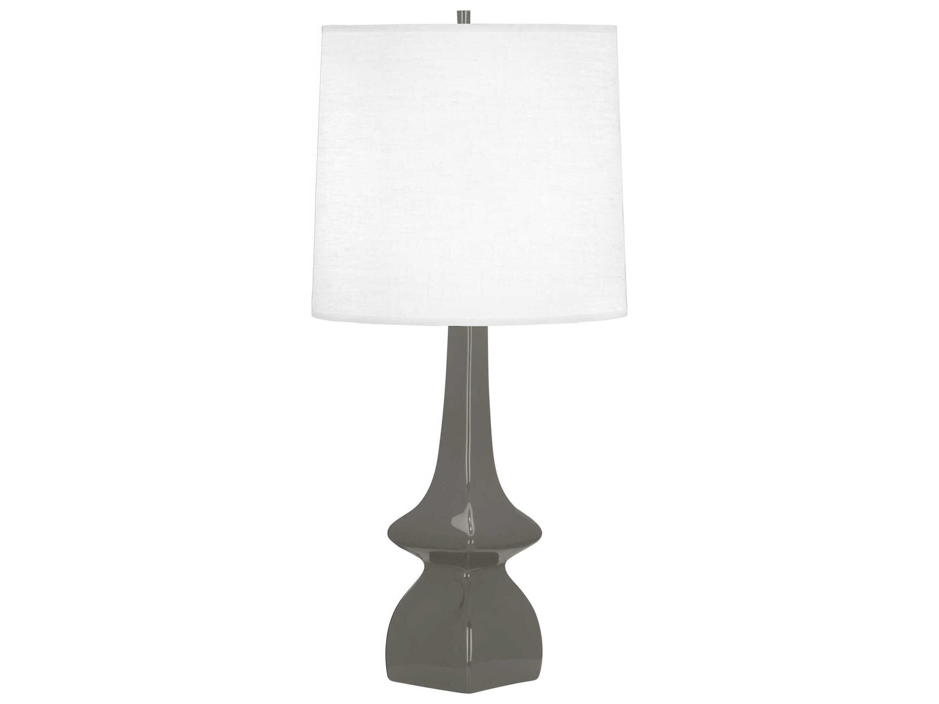 Jasmine Ash Glazed Gray Buffet Lamp