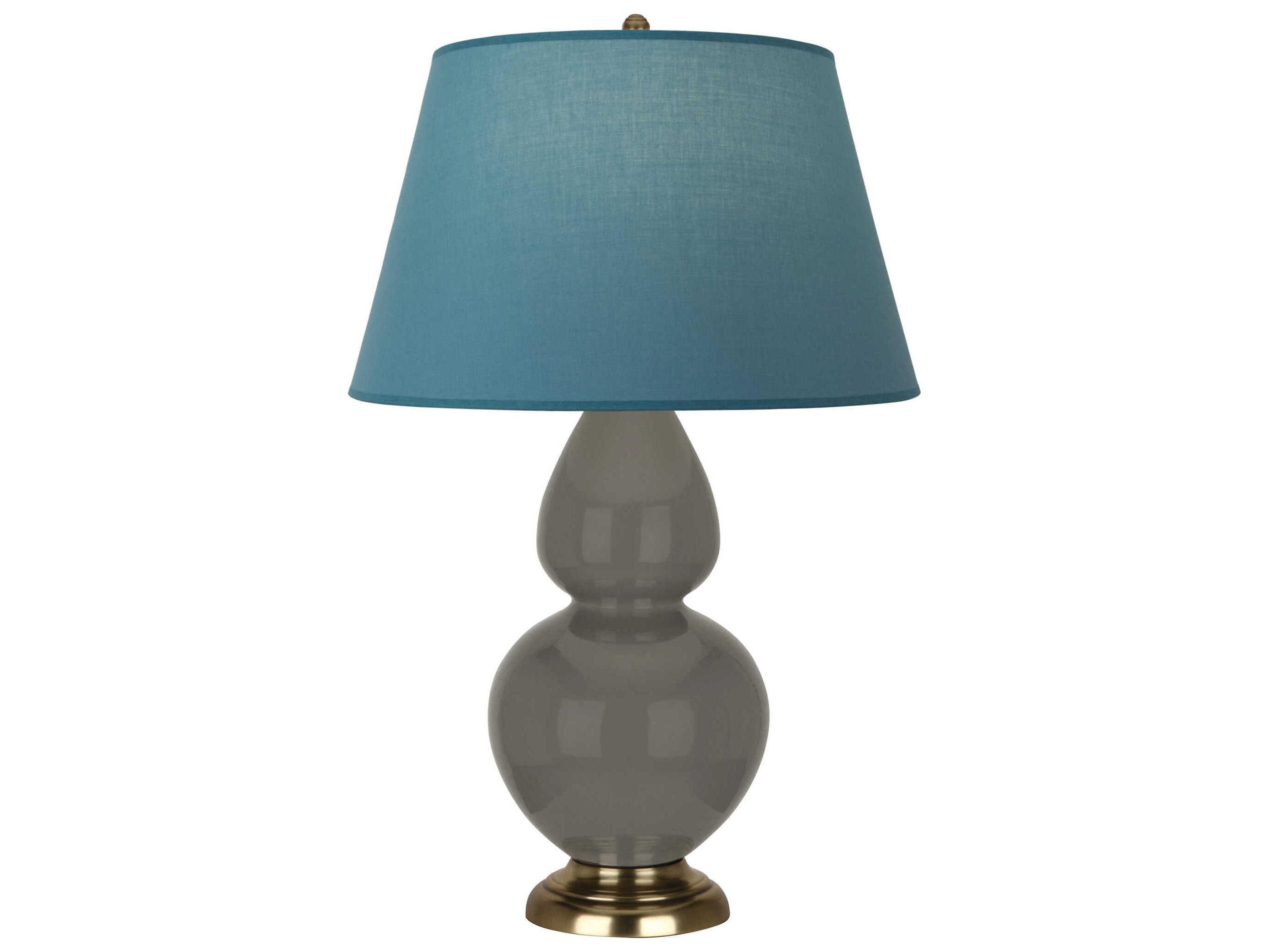 Double Gourd Ash Glazed Gray Buffet Lamp