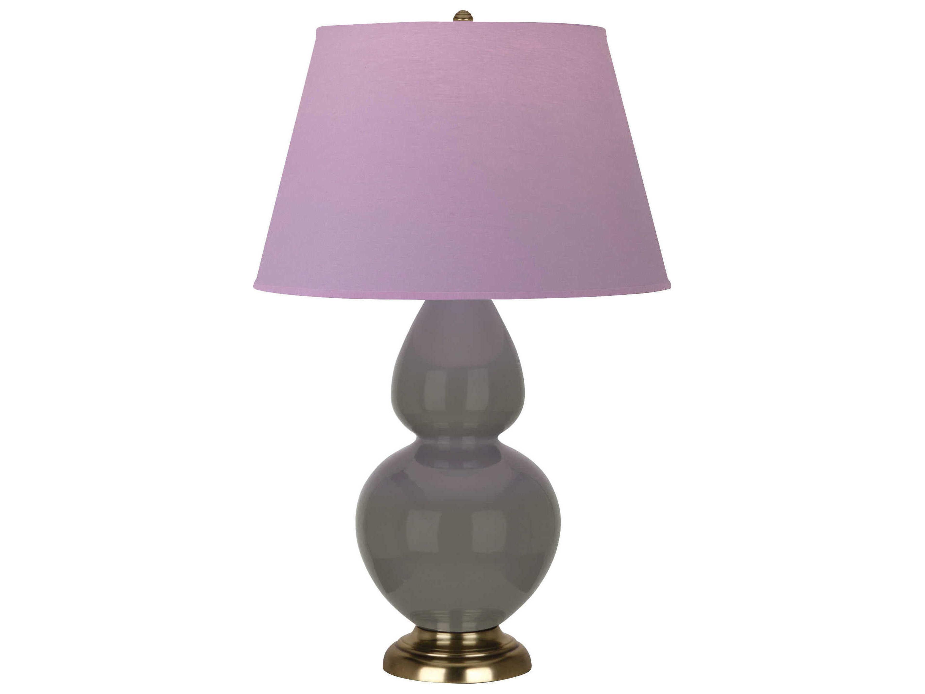 Robert Abbey Double Gourd Ash Glazed Gray Buffet Lamp