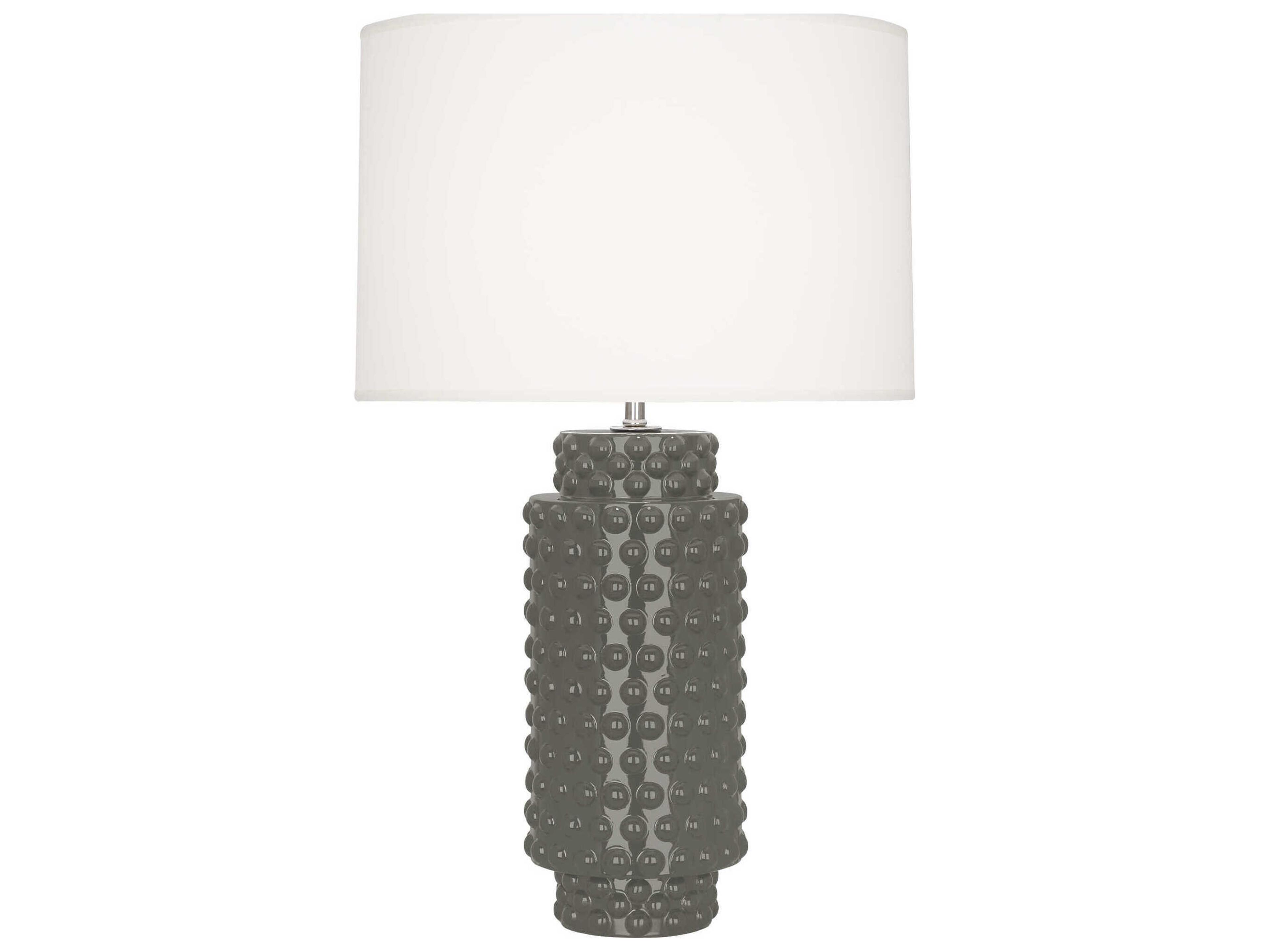 Dolly Table Lamp Ash Glazed Textured Ceramic