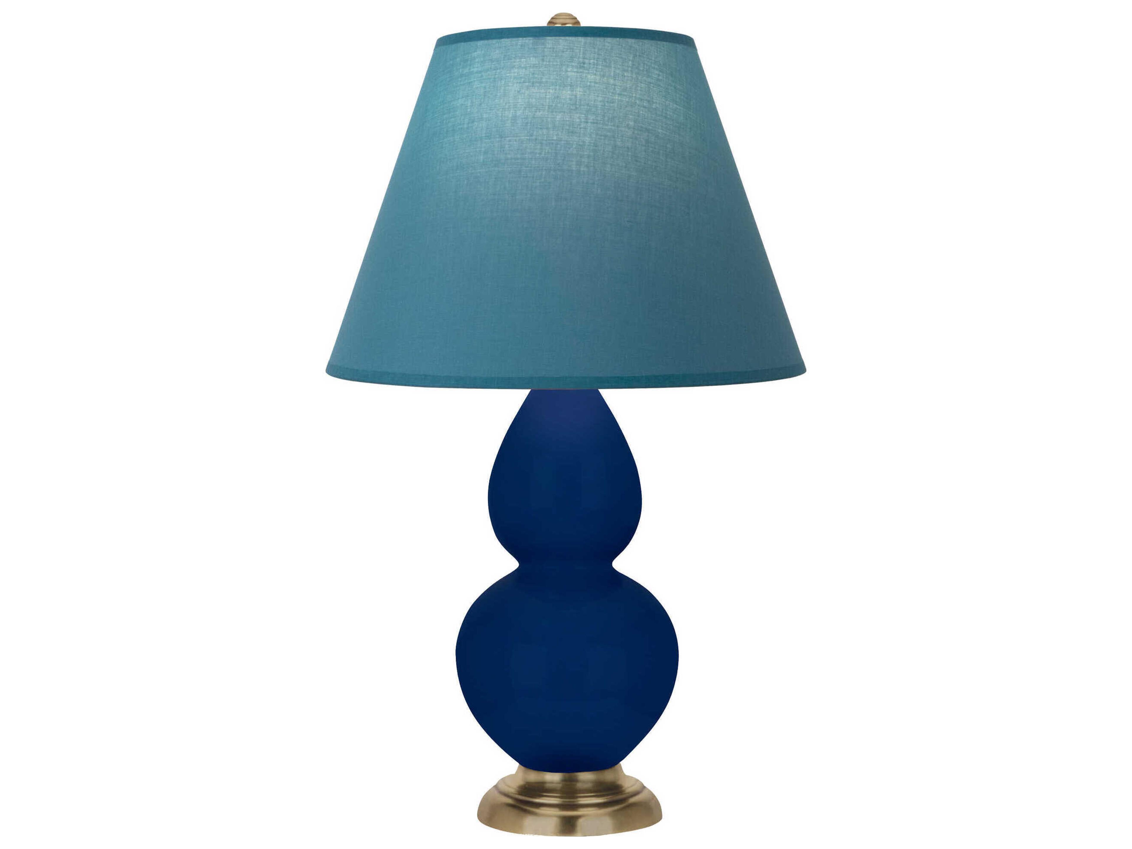 Small Double Gourd Cobalt Glazed Blue Table Lamp