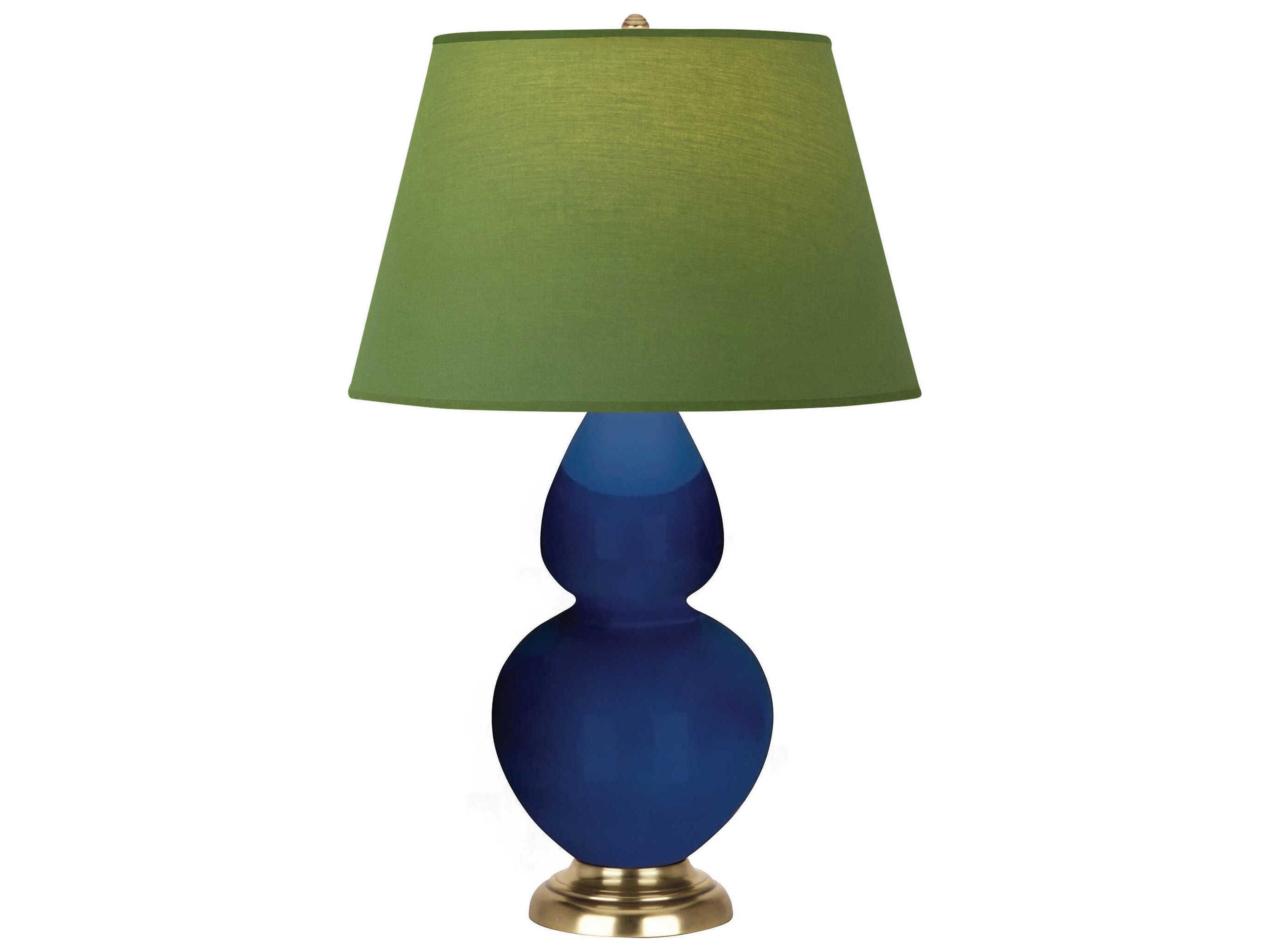 Robert Abbey Double Gourd Cobalt Glazed Blue Buffet Lamp