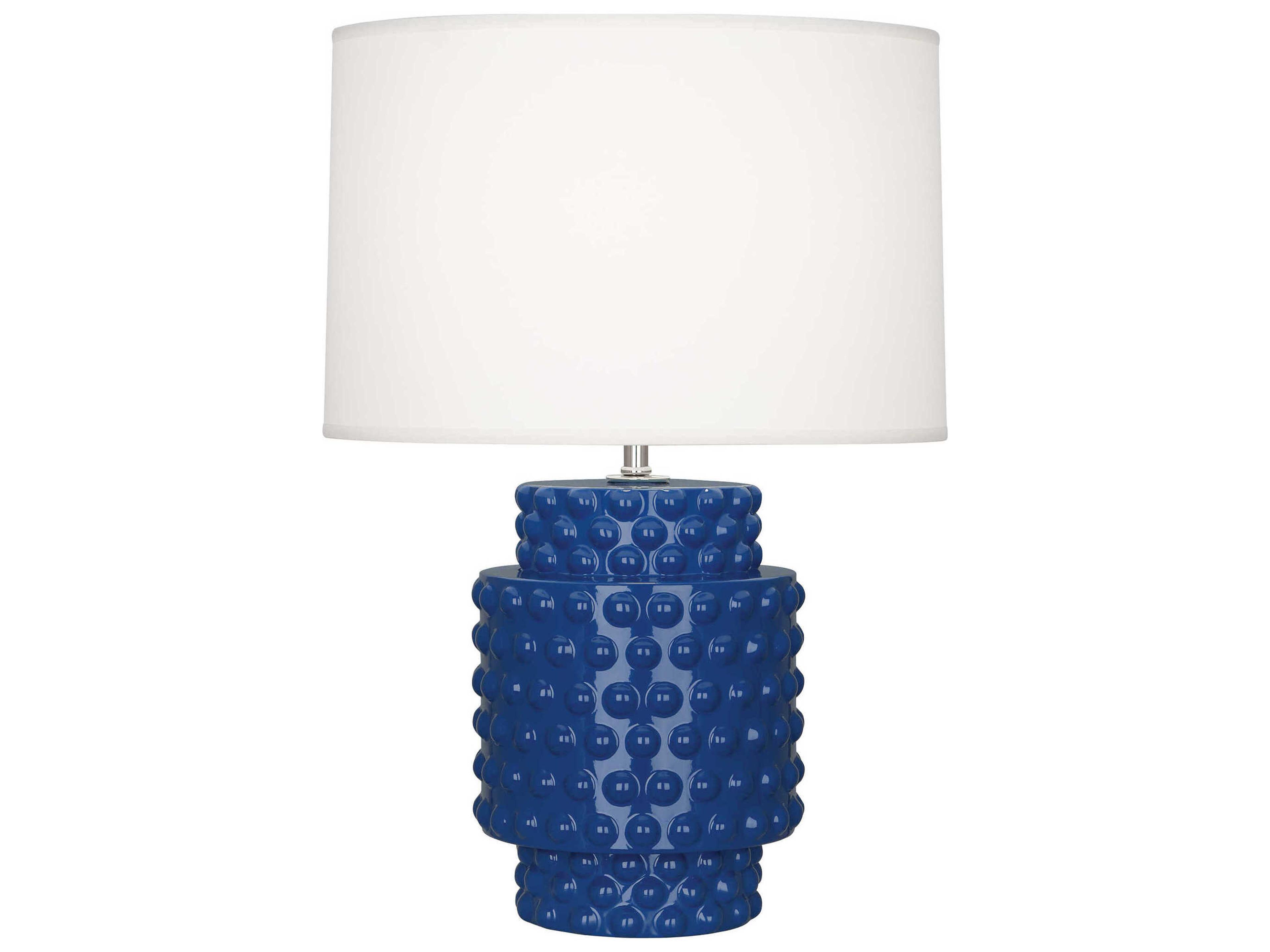 Dolly Cobalt Glazed Textured Blue Table Lamp