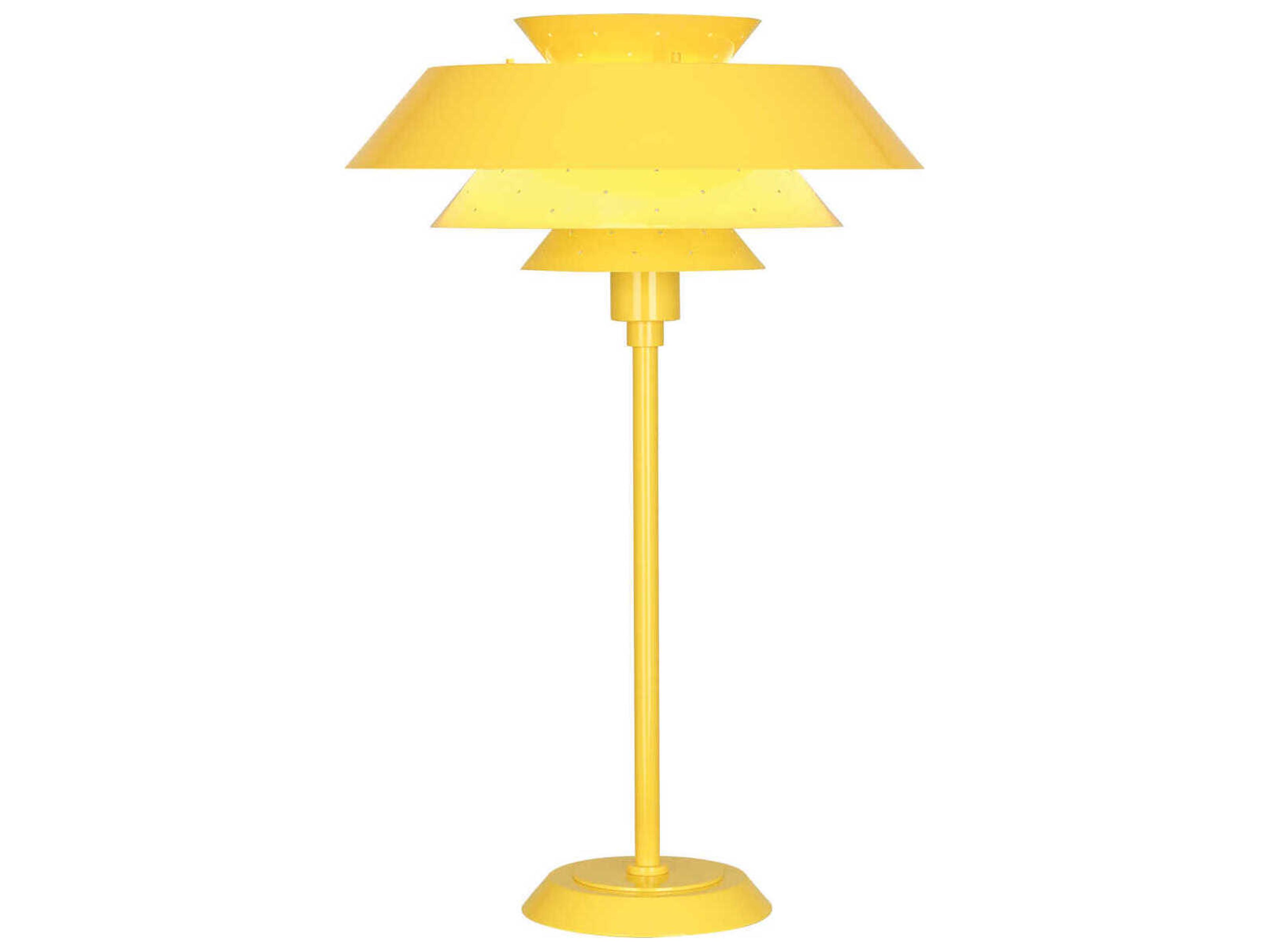 Pierce Canary Yellow Gloss Buffet Lamp