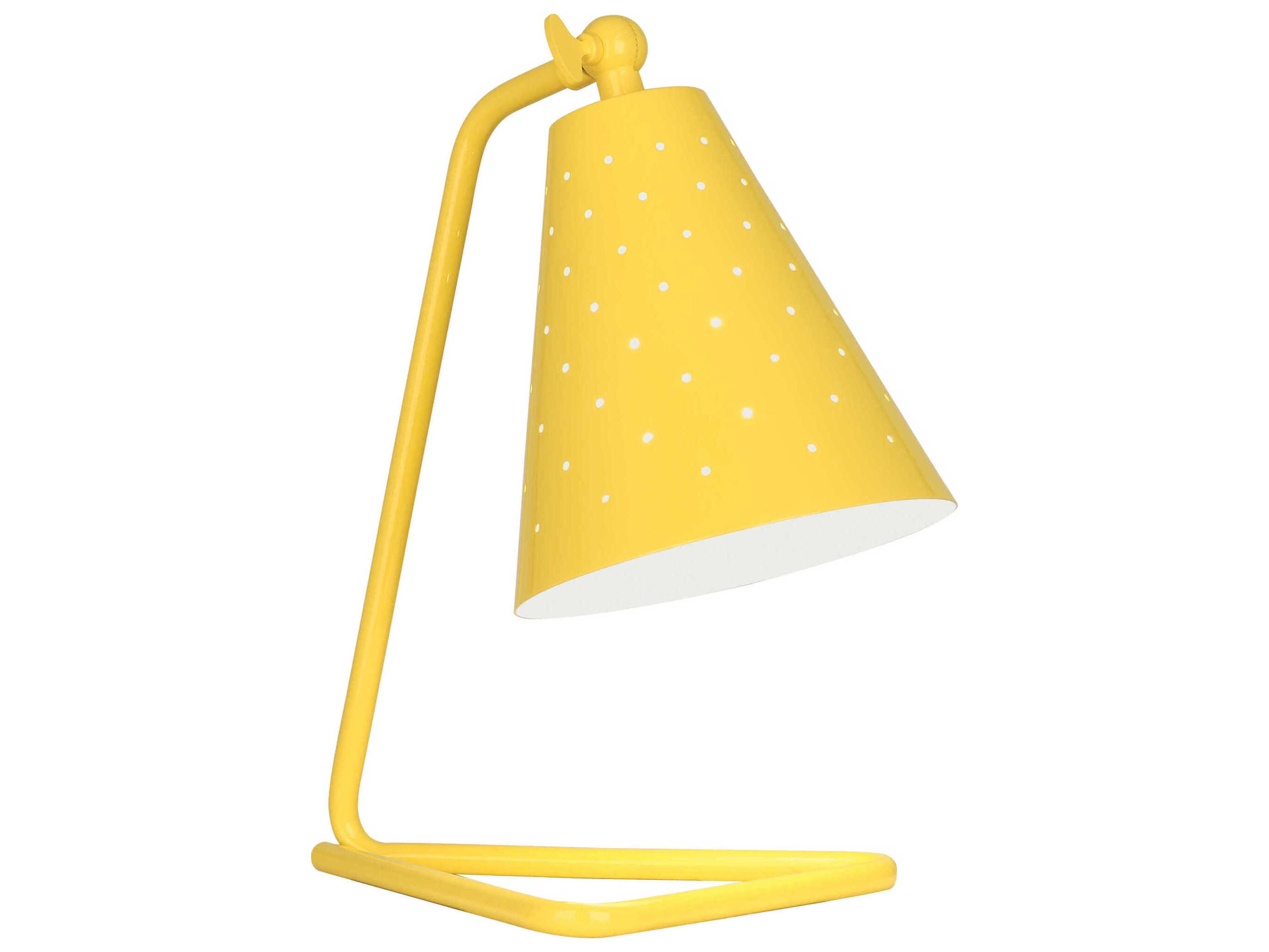 Pierce Canary Yellow Gloss Desk Lamp
