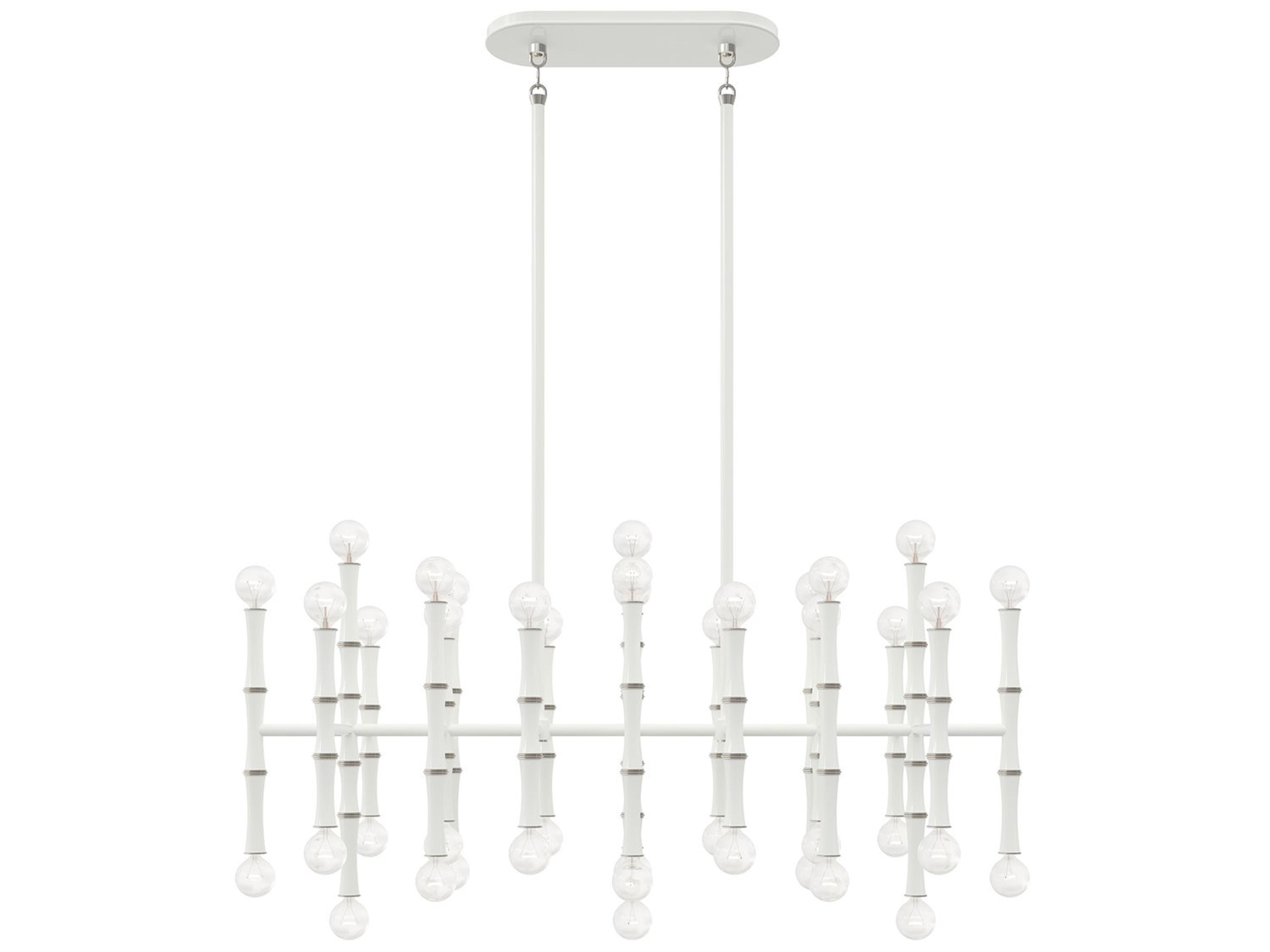 Robert Abbey Kane 42-Light Daisy White Island Pendant