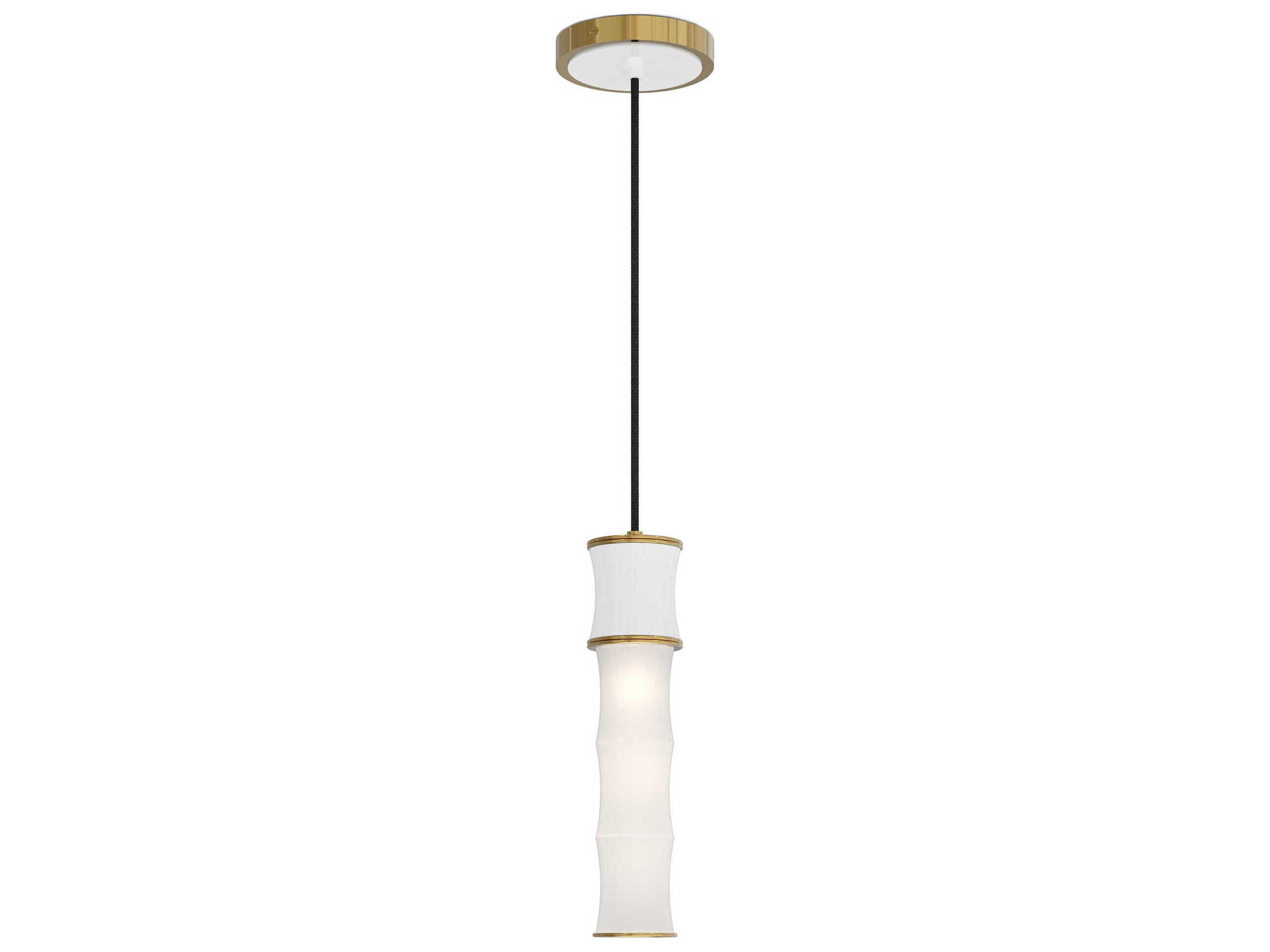 Kane 1-Light Daisy White Cylinder Mini Pendant