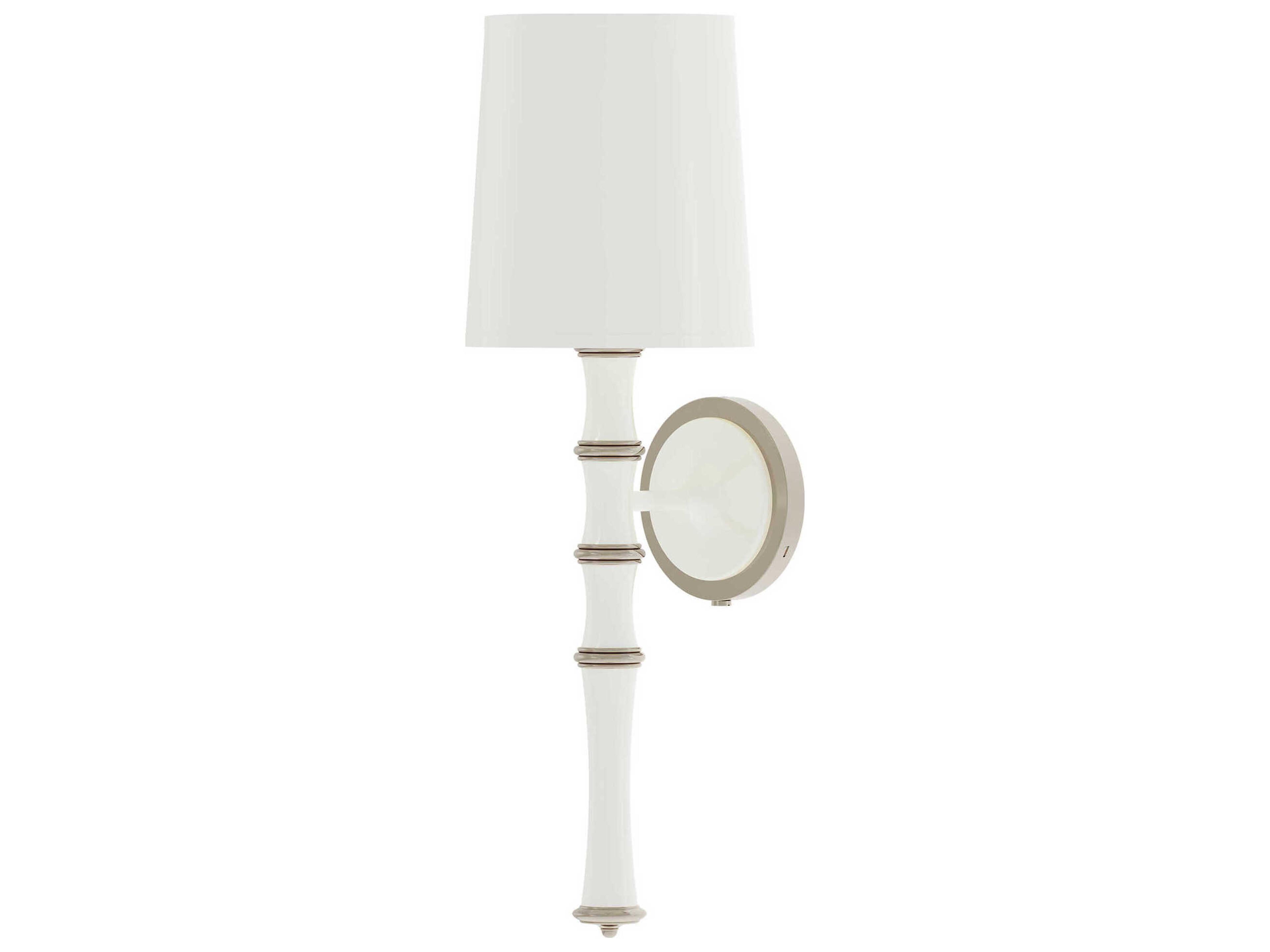 Robert Abbey Kane 1-Light Daisy White Wall Sconce