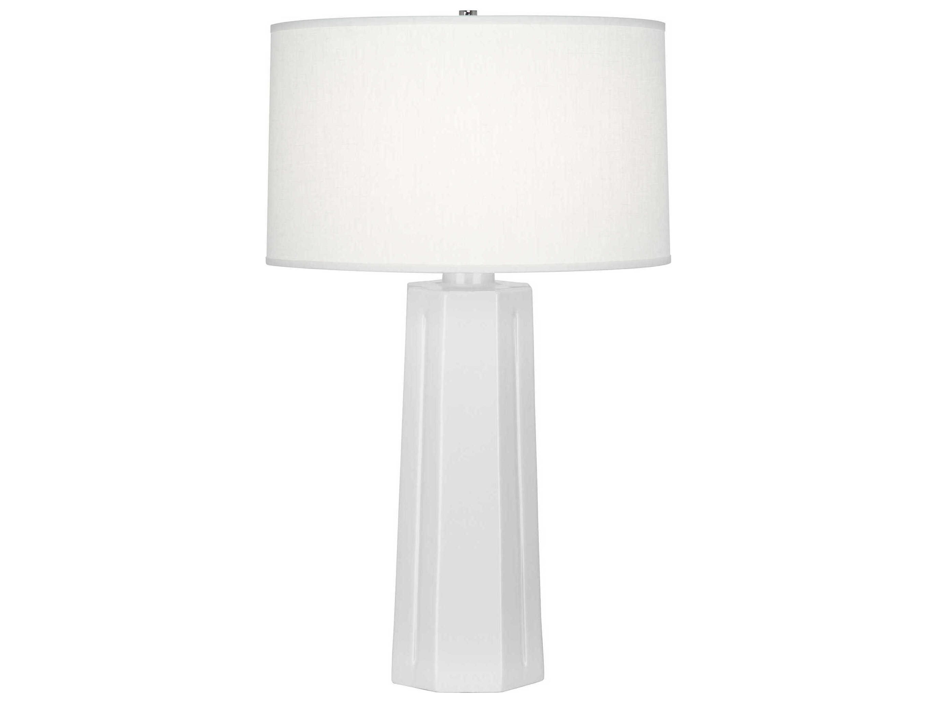 Mason Daisy Glazed White Buffet Lamp