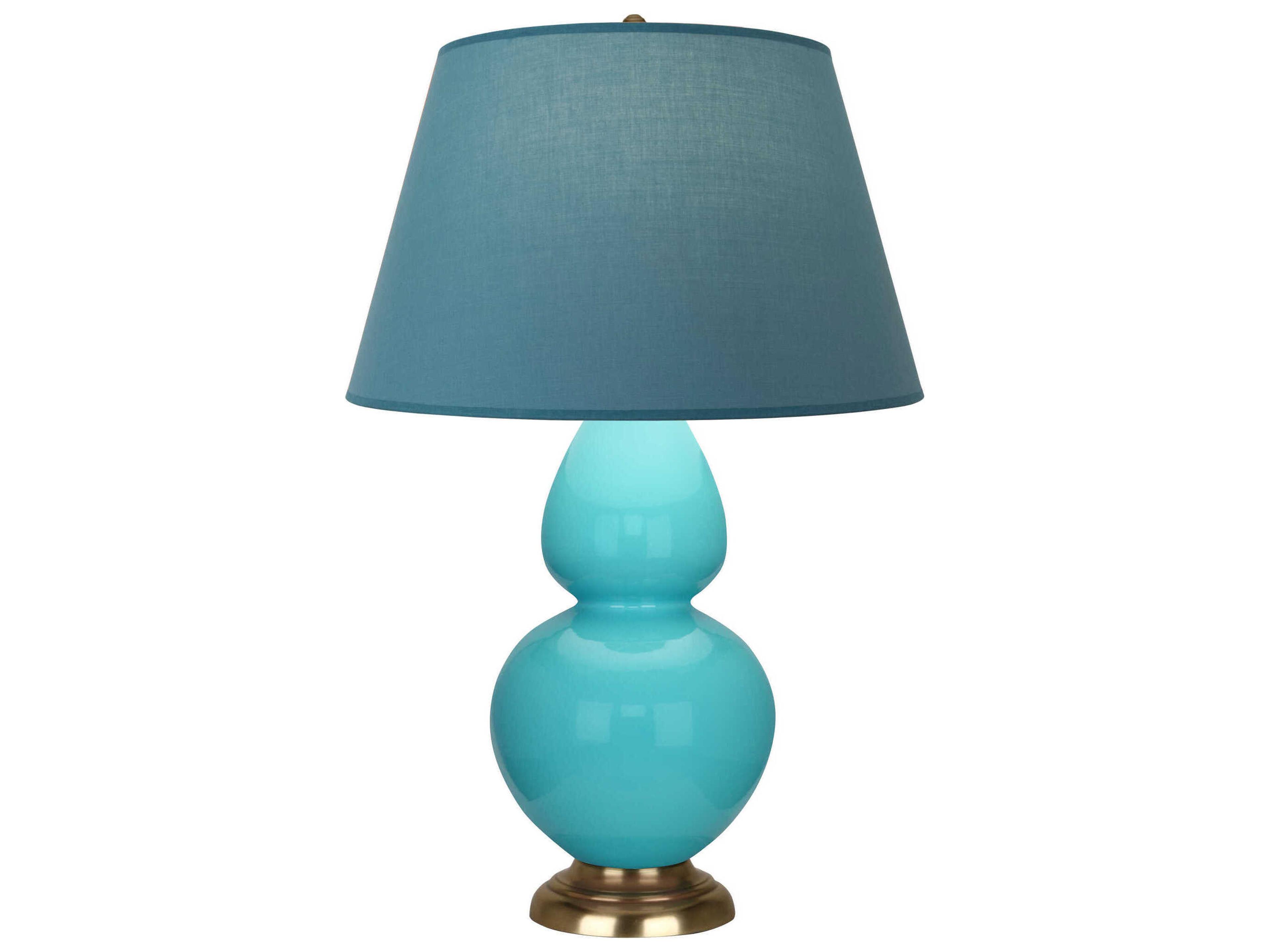 Double Gourd Egg Blue Glazed Buffet Lamp