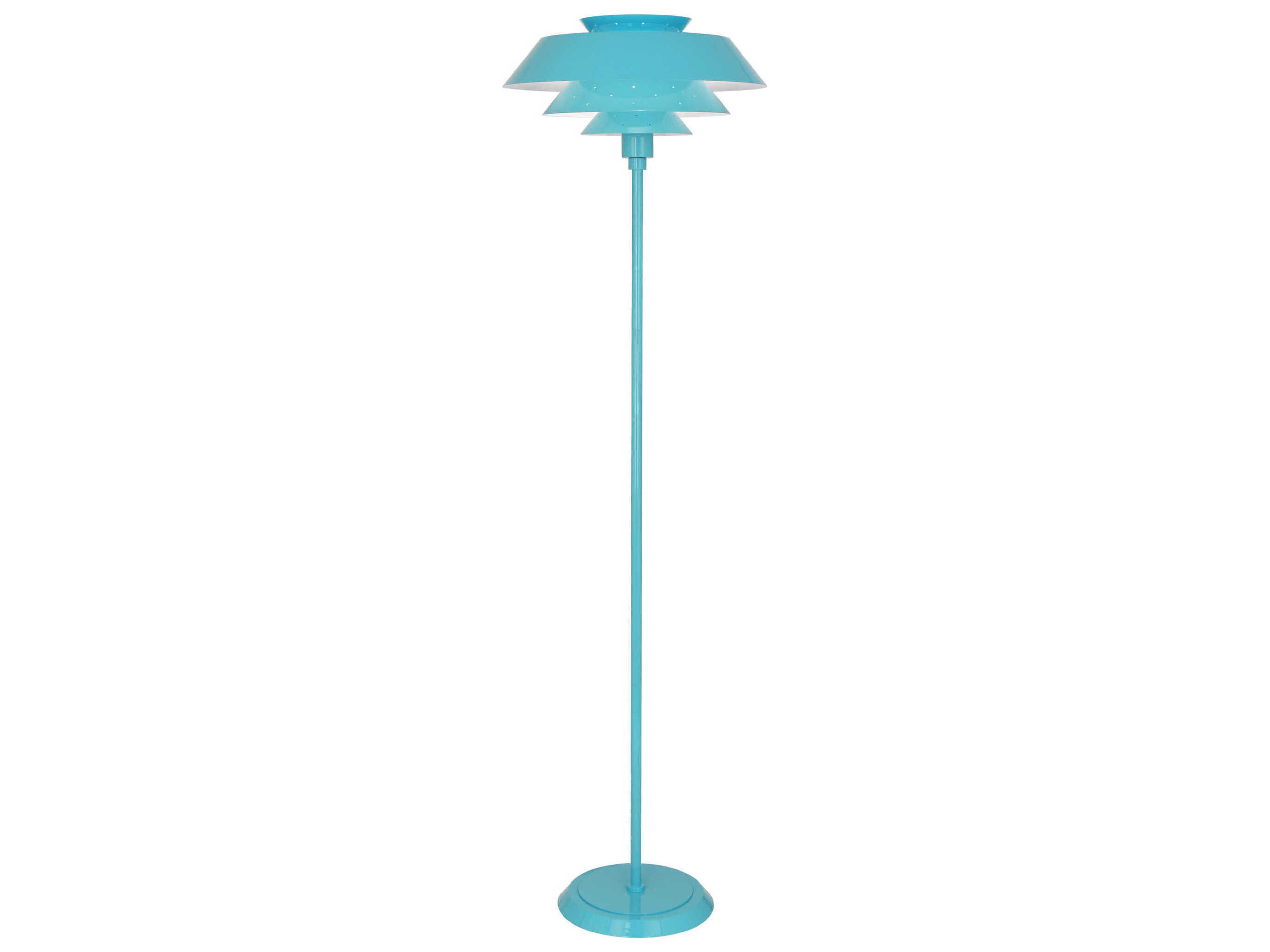 Pierce Egg Blue Gloss Floor Lamp