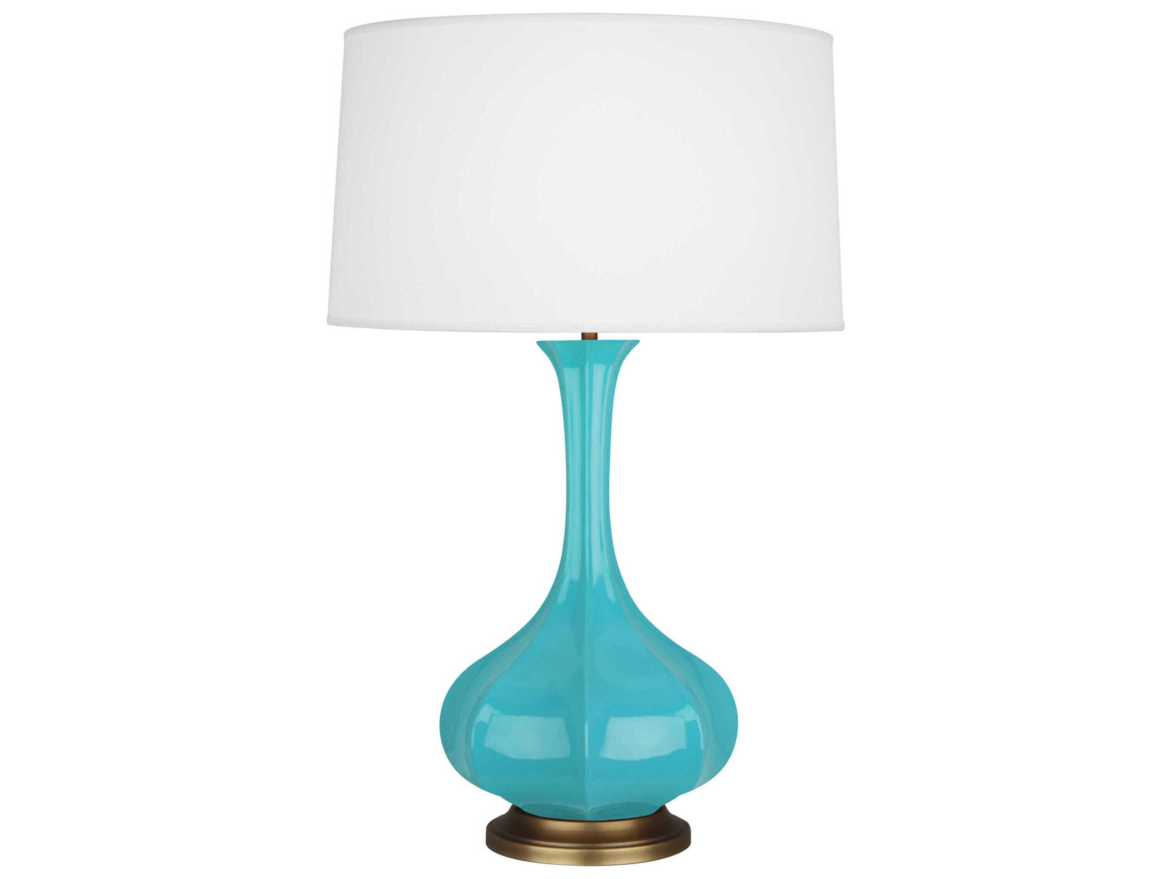 Pike Egg Blue Glazed Buffet Lamp