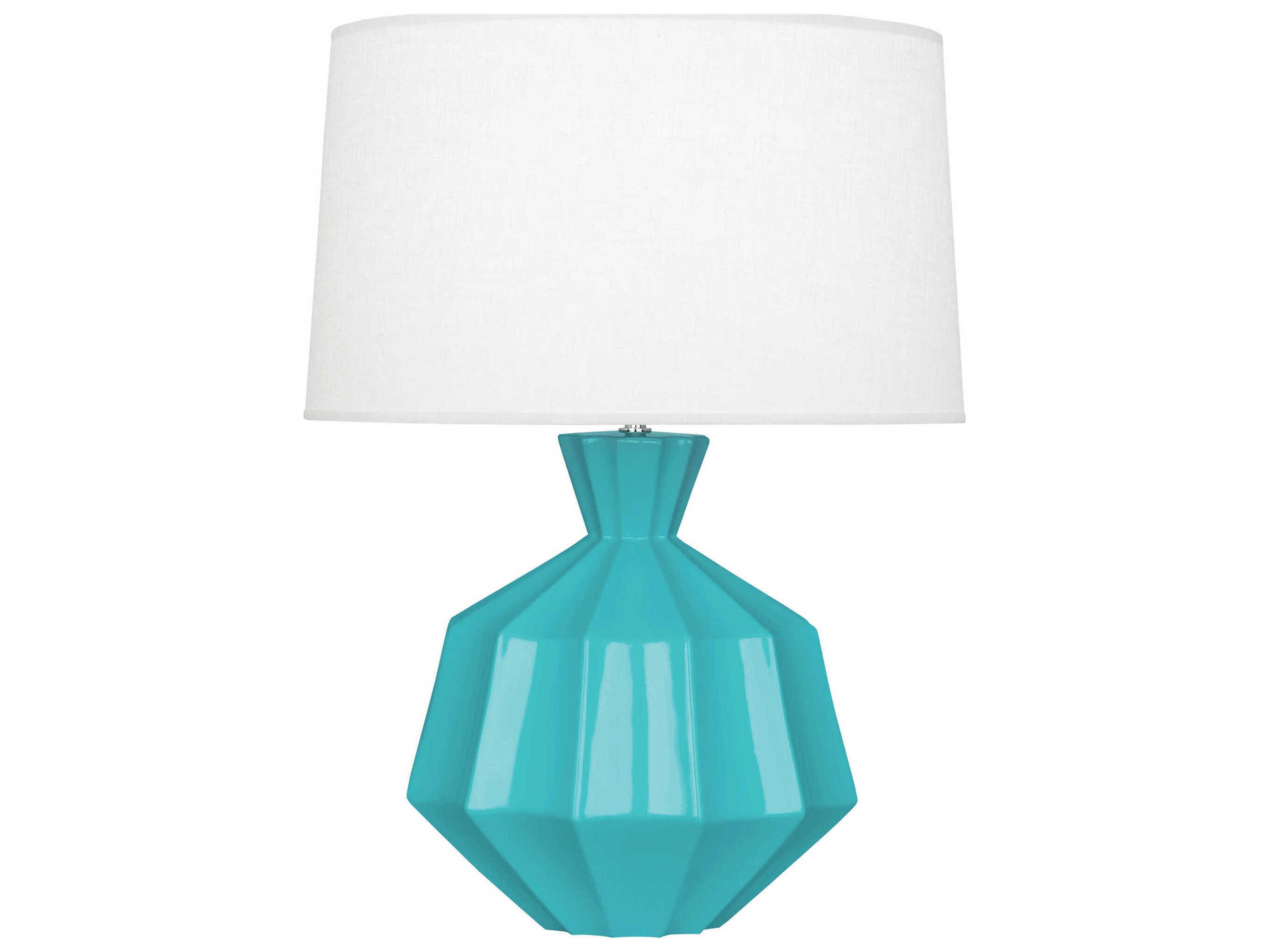Orion Egg Blue Glazed Buffet Lamp