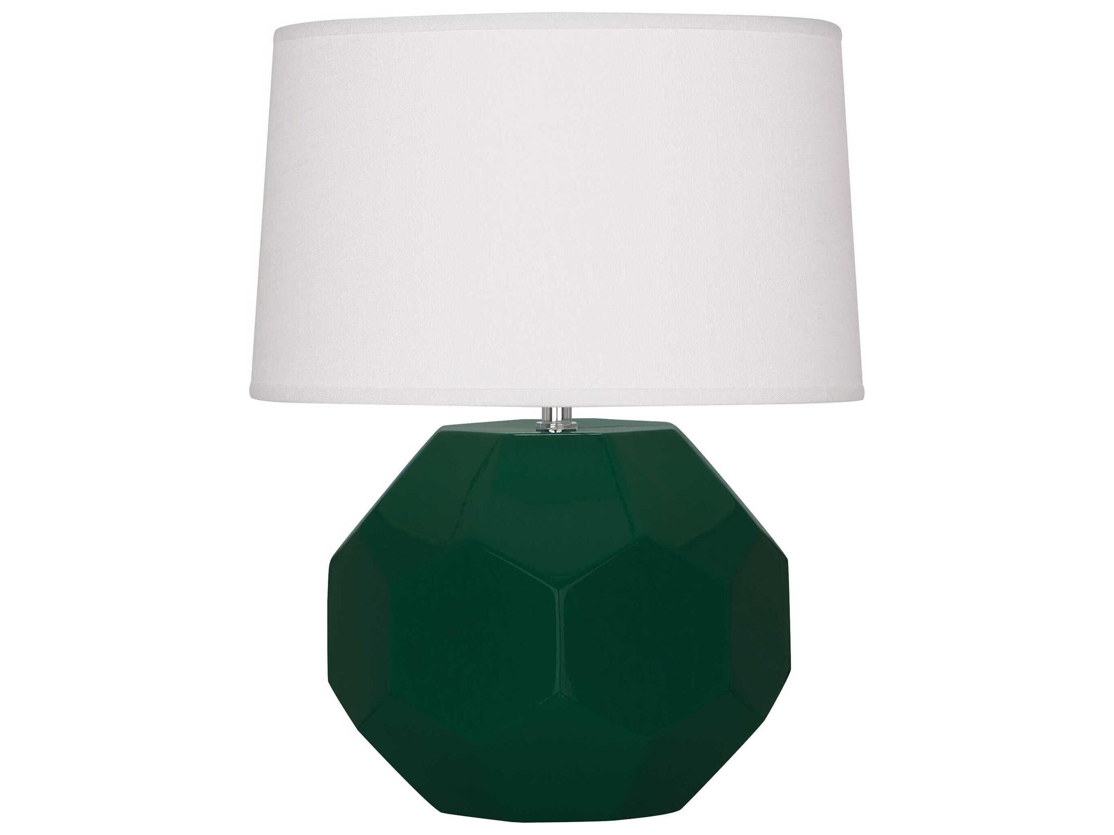 Franklin Jungle Glazed Green Table Lamp