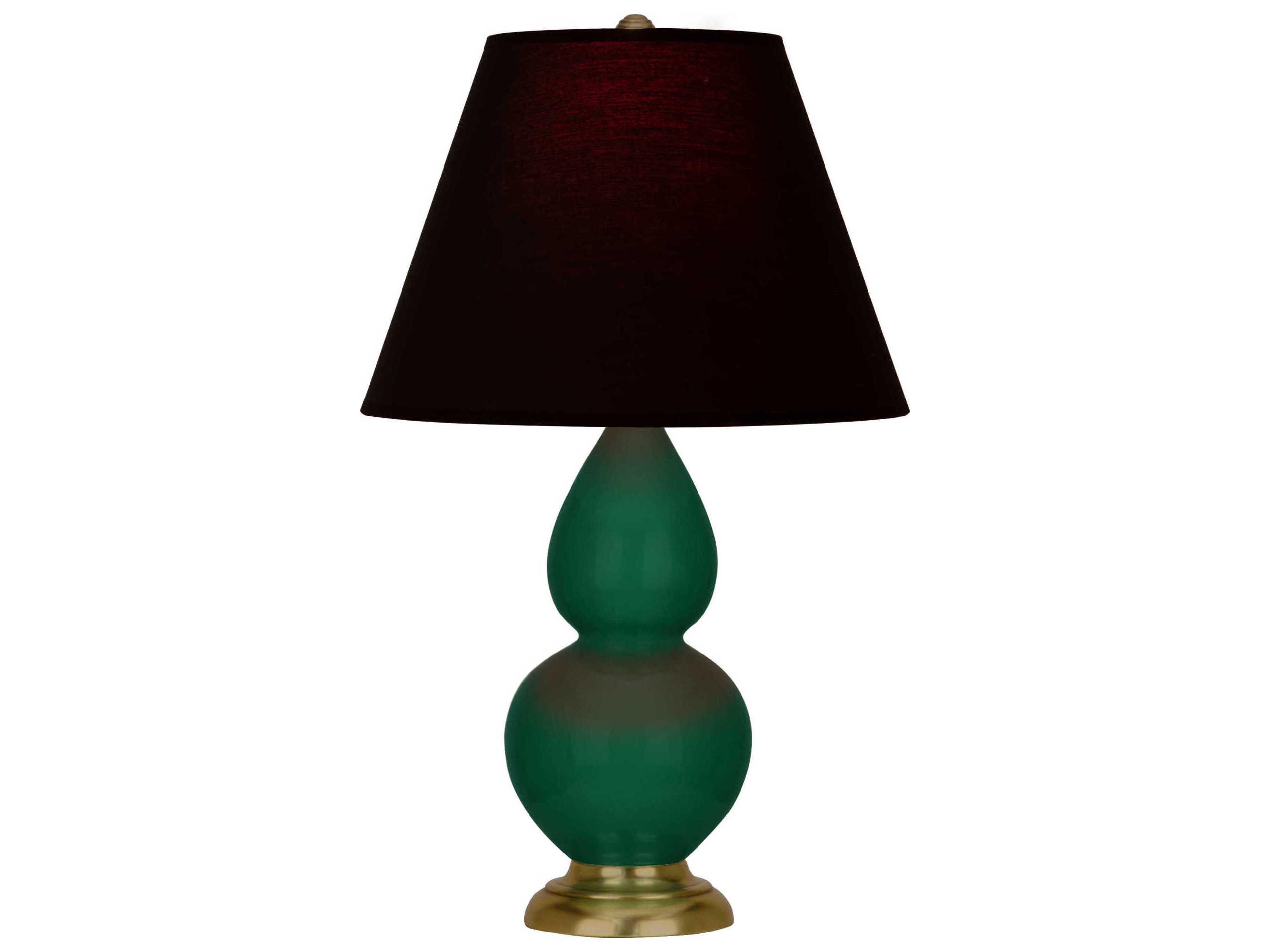 Robert Abbey Small Double Gourd Jungle Glazed Green Table Lamp