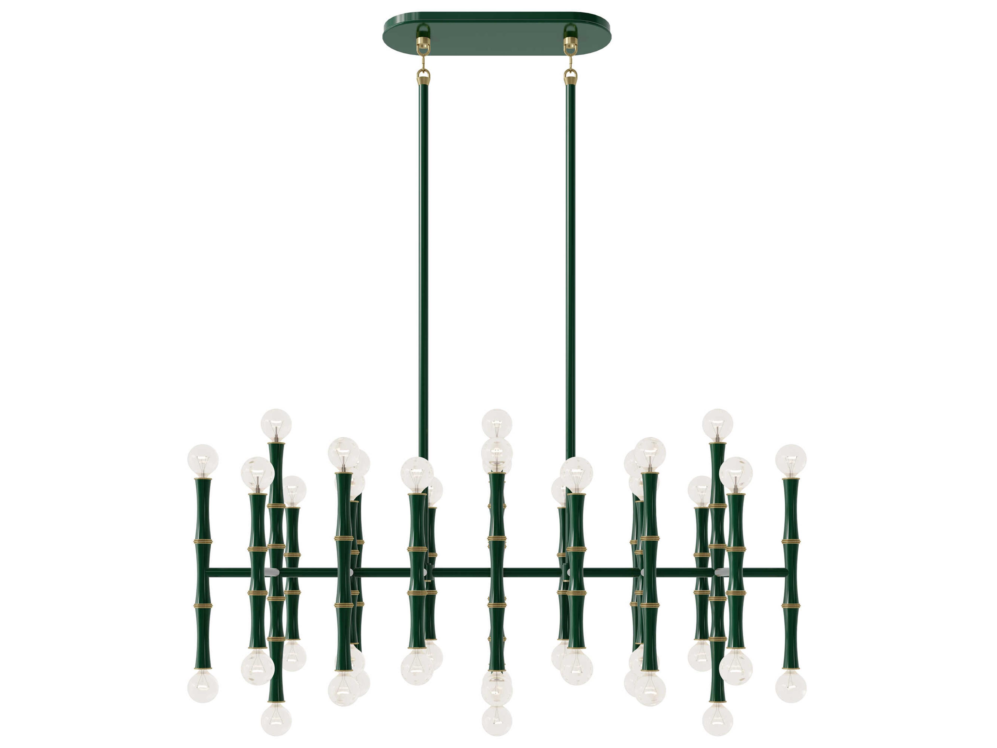 Kane 42-Light Jungle Green Island Pendant