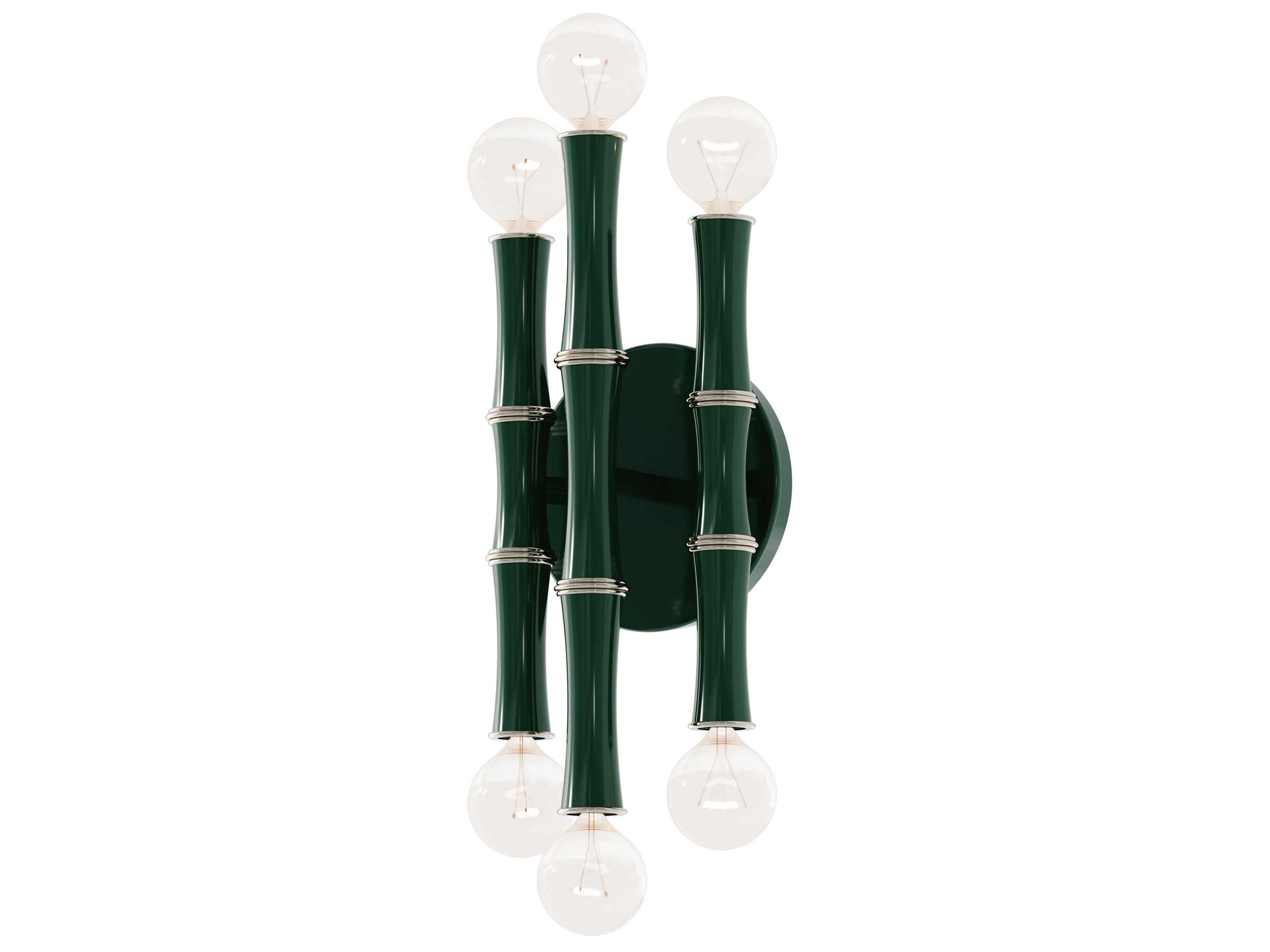 Robert Abbey Kane 6-Light Jungle Black Wall Sconce