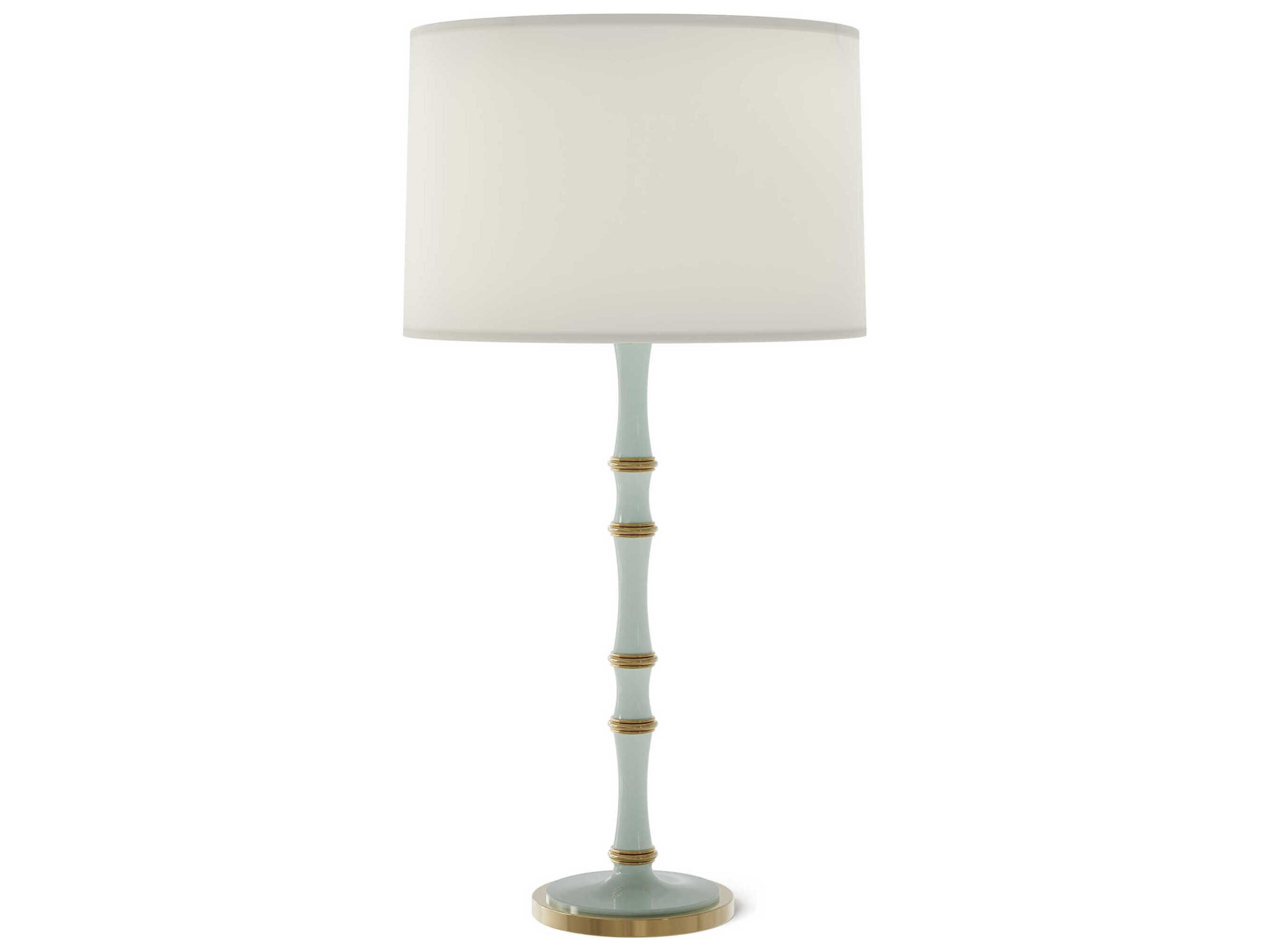Kane Modern Brass White Buffet Lamp