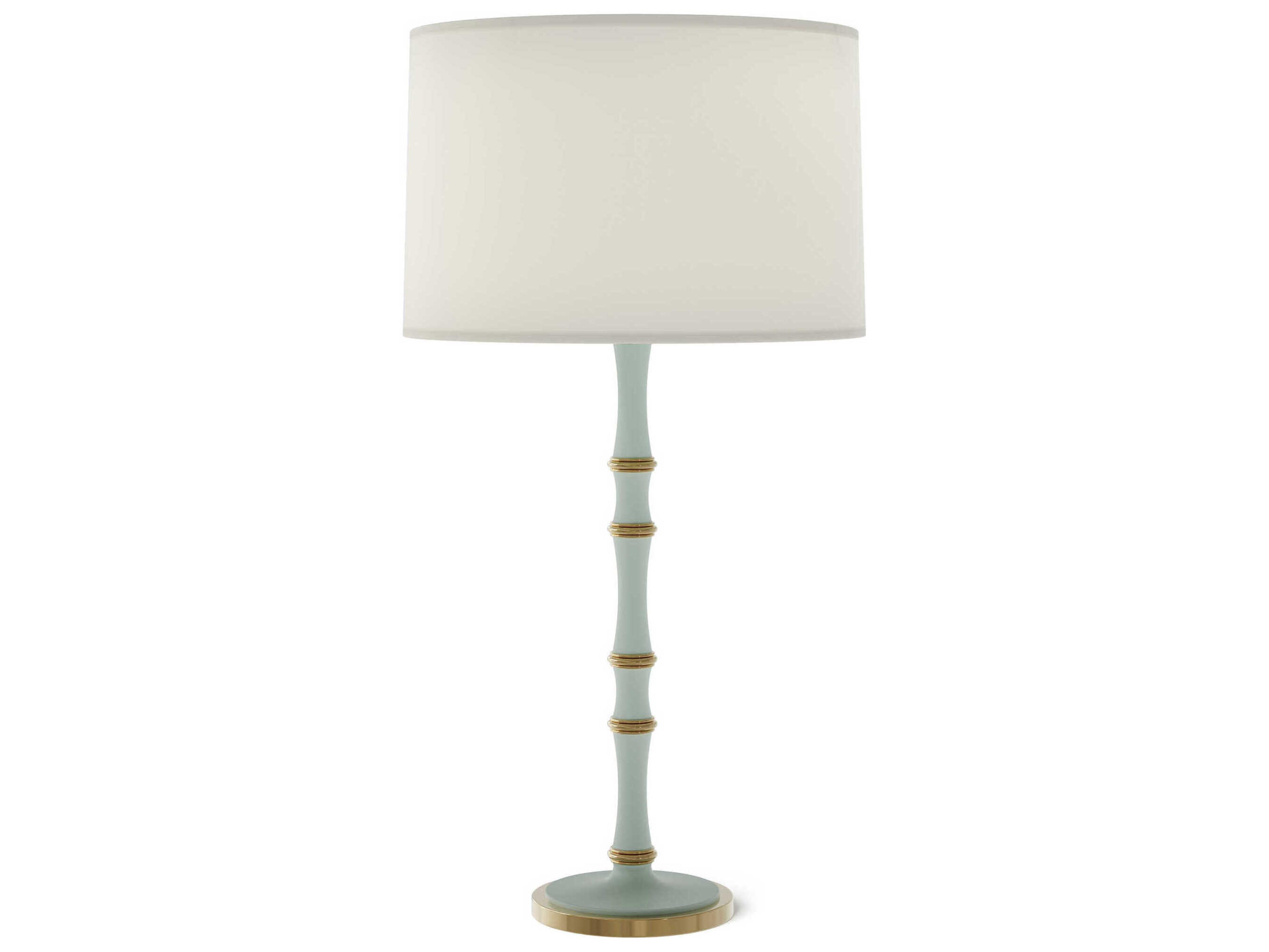 Robert Abbey Kane Modern Brass White Buffet Lamp