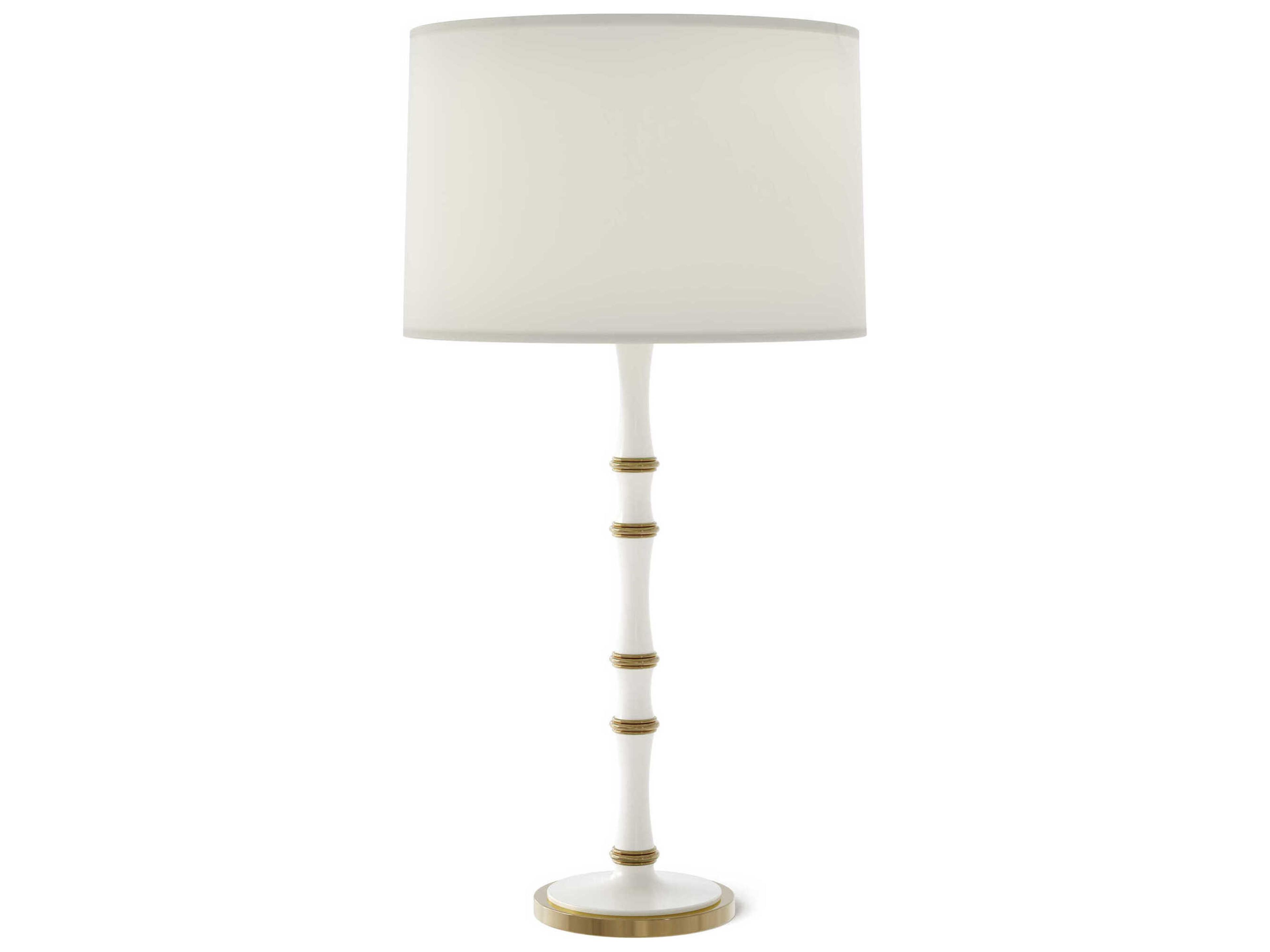 Robert Abbey Kane Modern Brass White Buffet Lamp