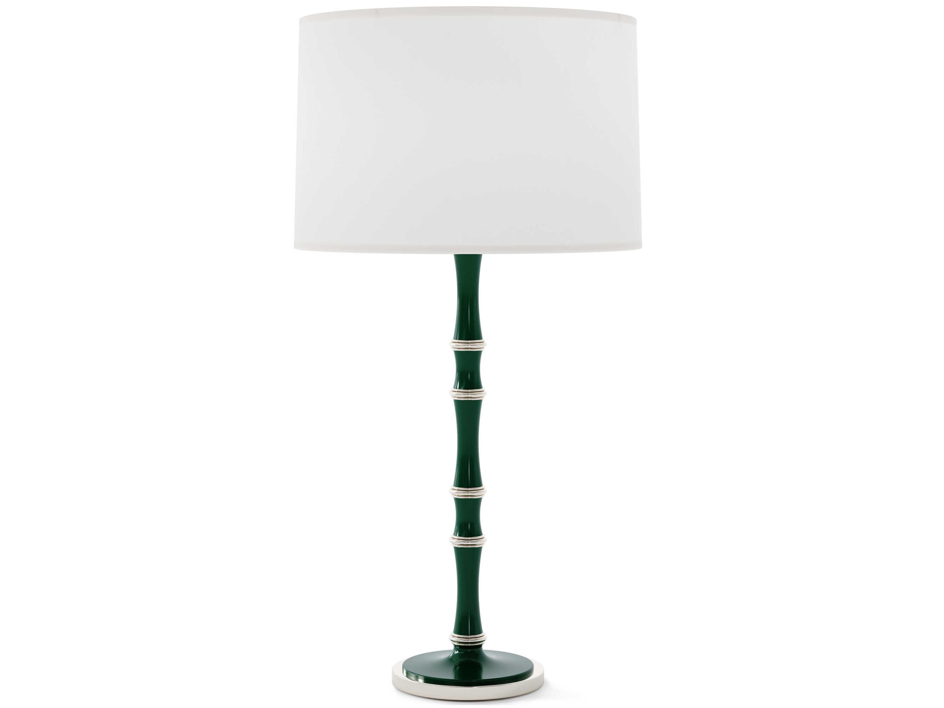 Robert Abbey Kane Polished Nickel White Buffet Lamp