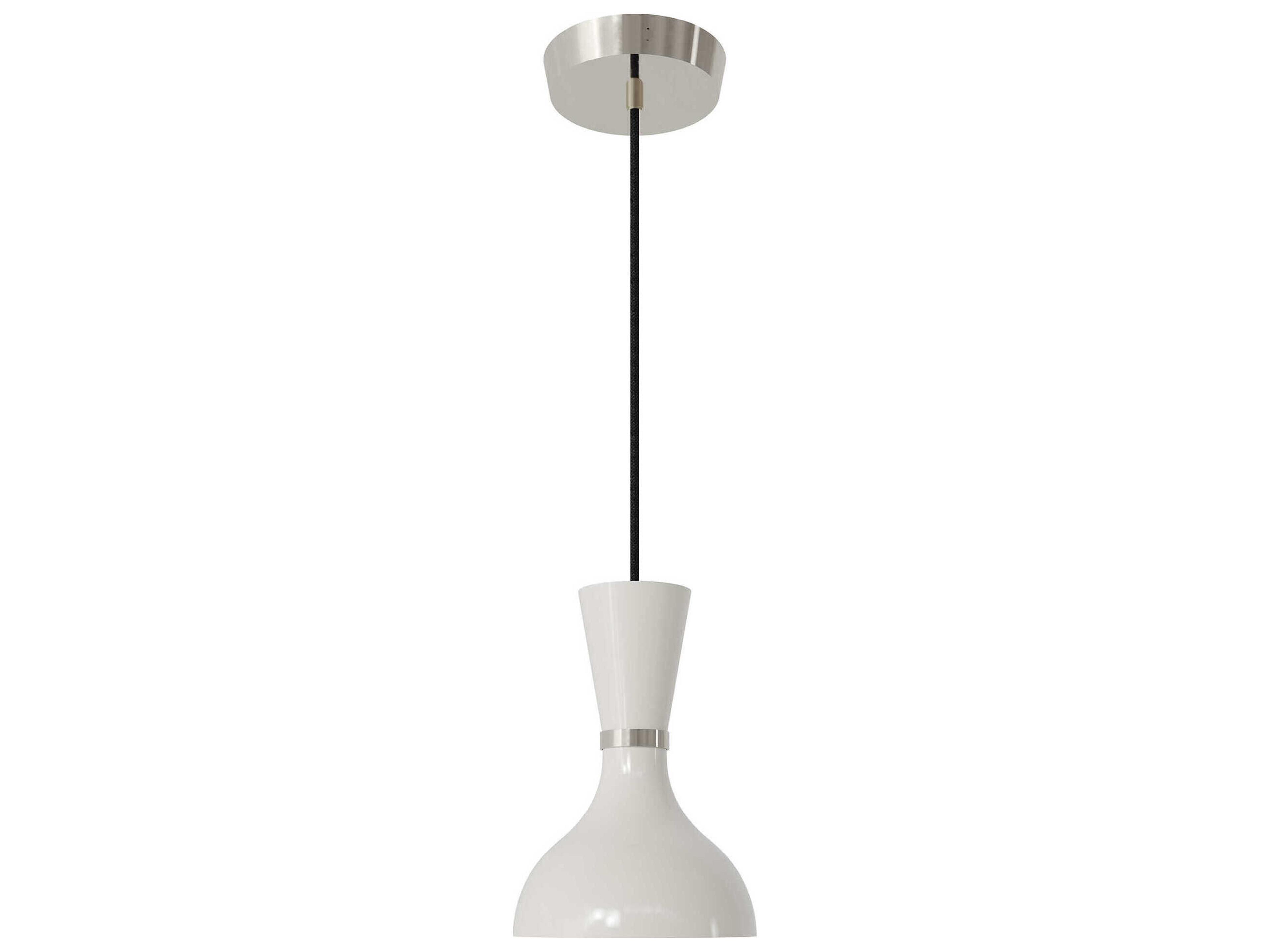 Robert Abbey Clare 1-Light Lily White Mini Pendant