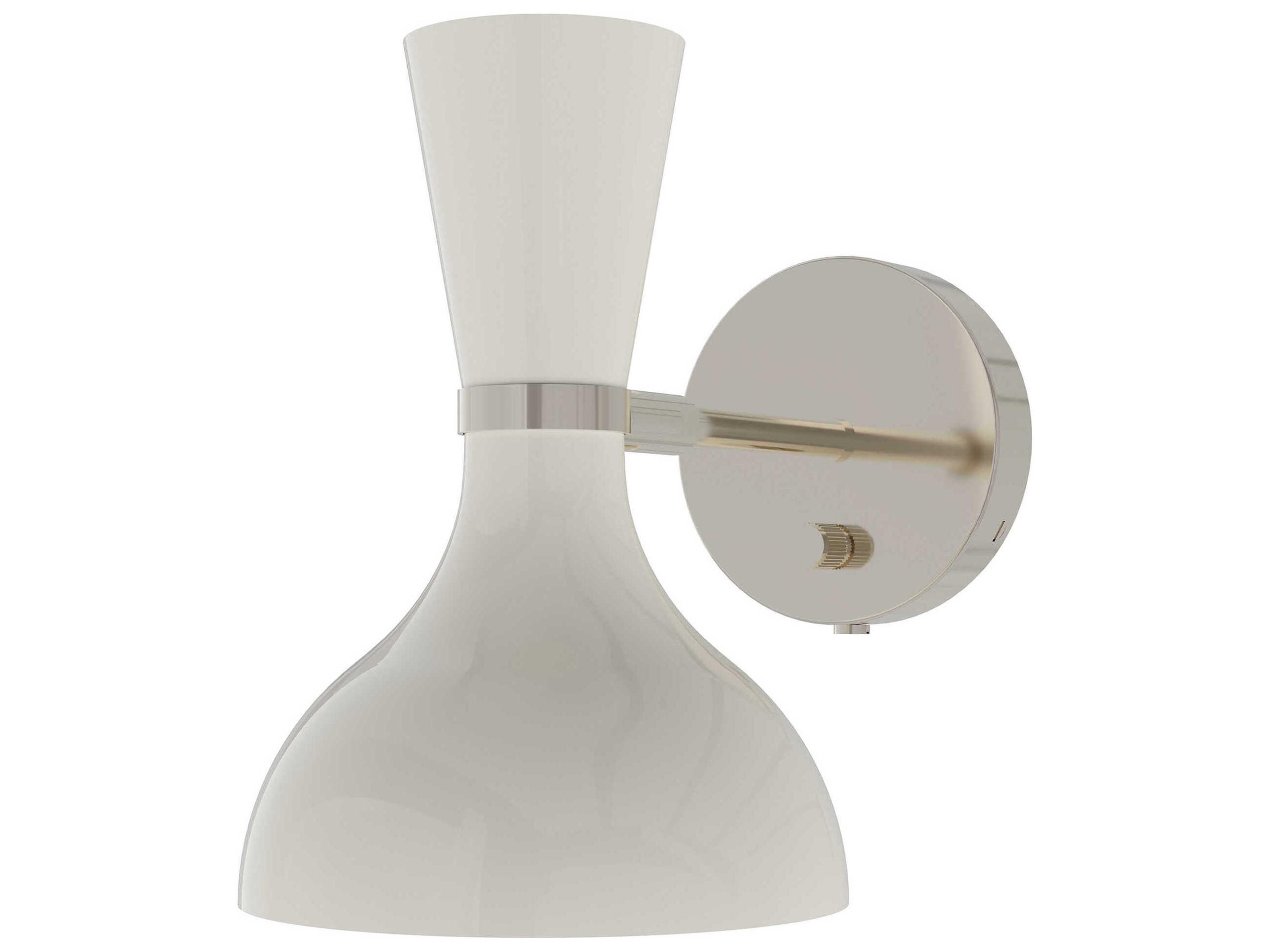 Robert Abbey Clare 1-Light Lily White Wall Sconce
