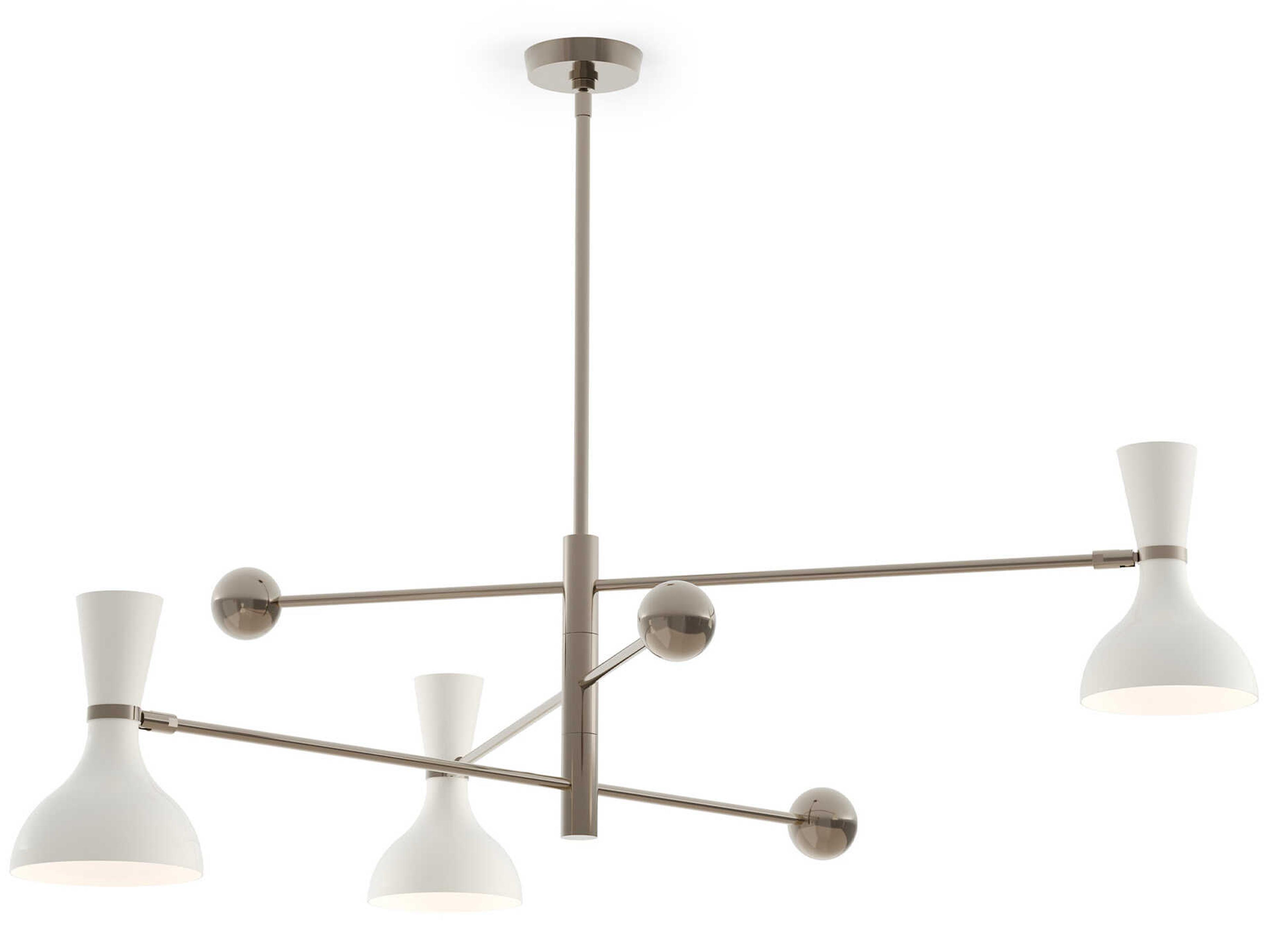 Robert Abbey Clare 3-Light Lily White Chandelier