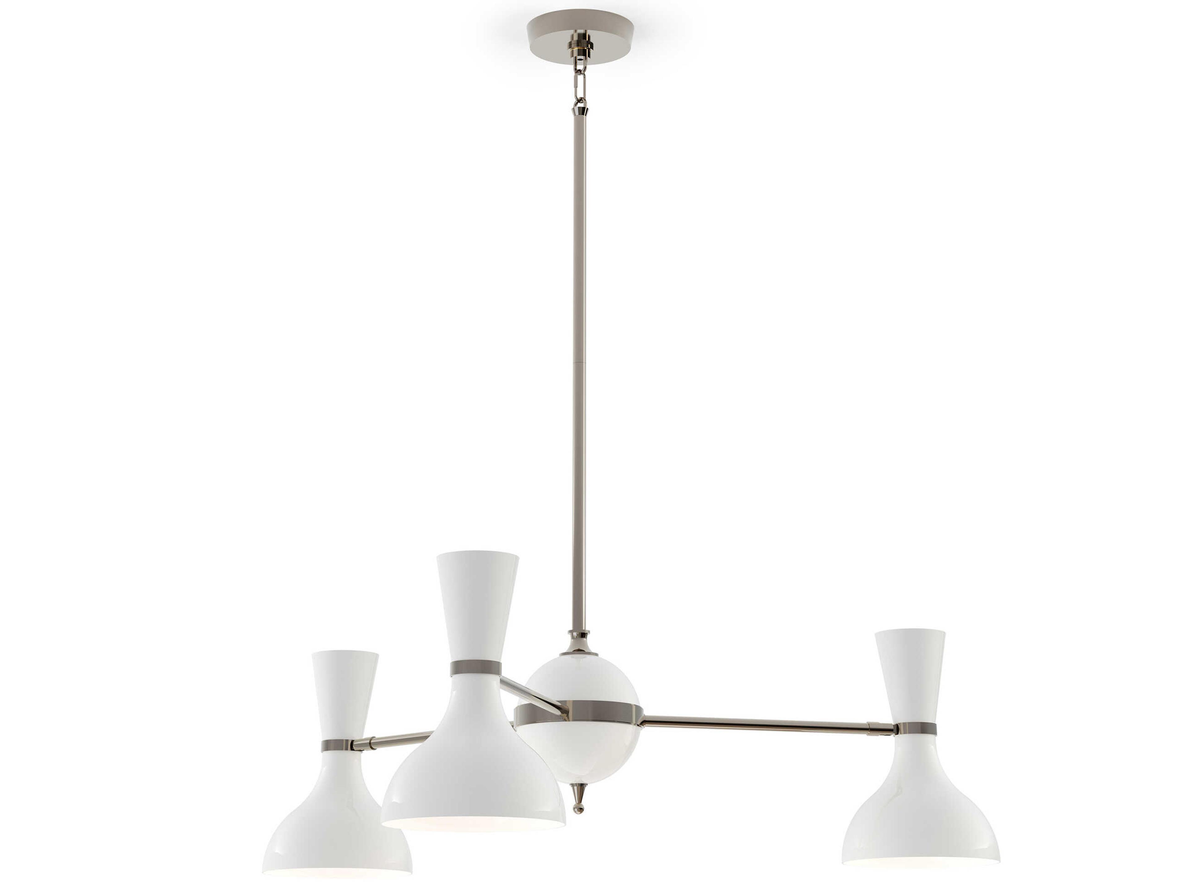 Robert Abbey Clare 3-Light Lily White Chandelier