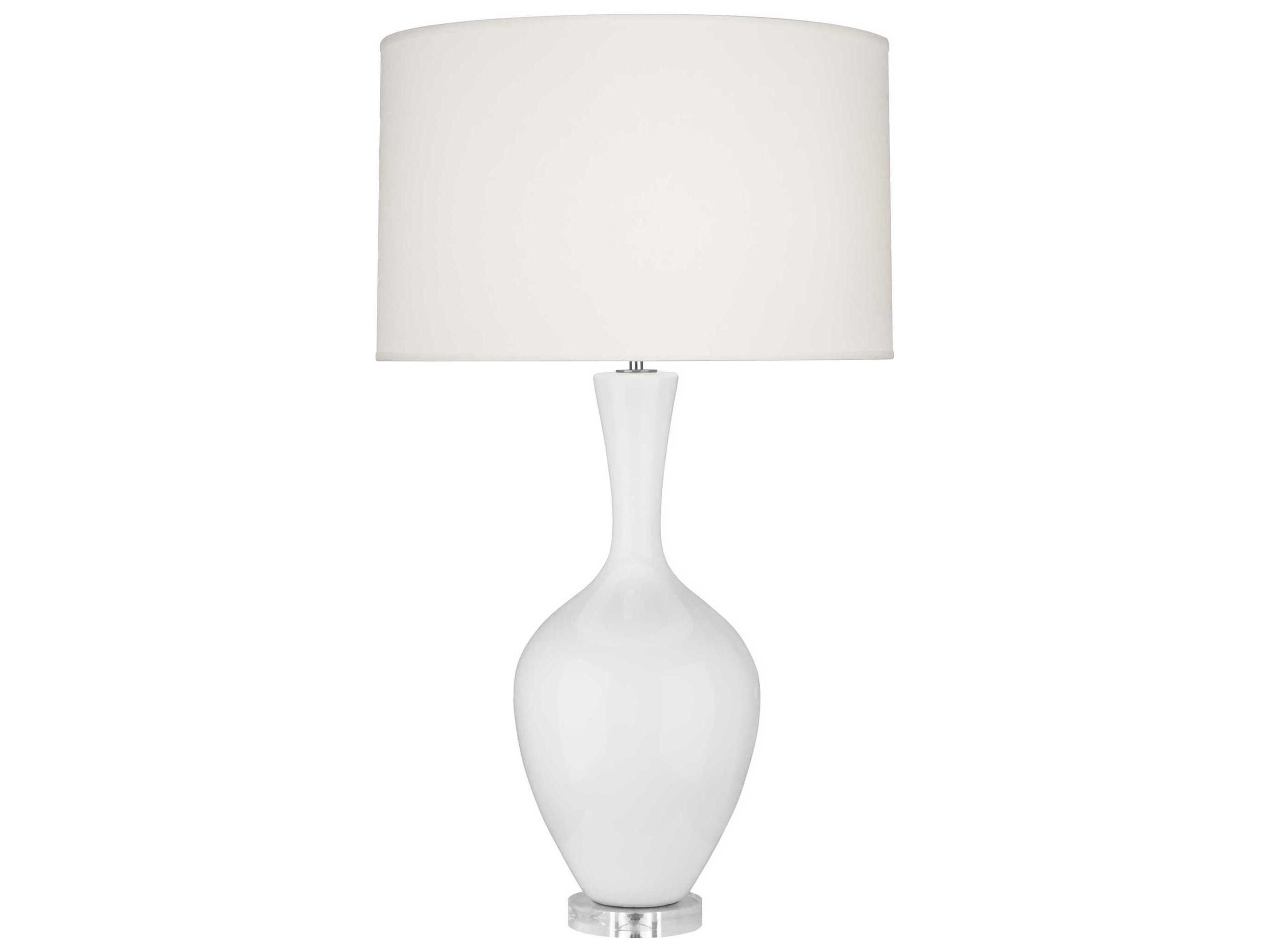 Audrey Table Lamp Ceramic and Lucite Contemporary Light
