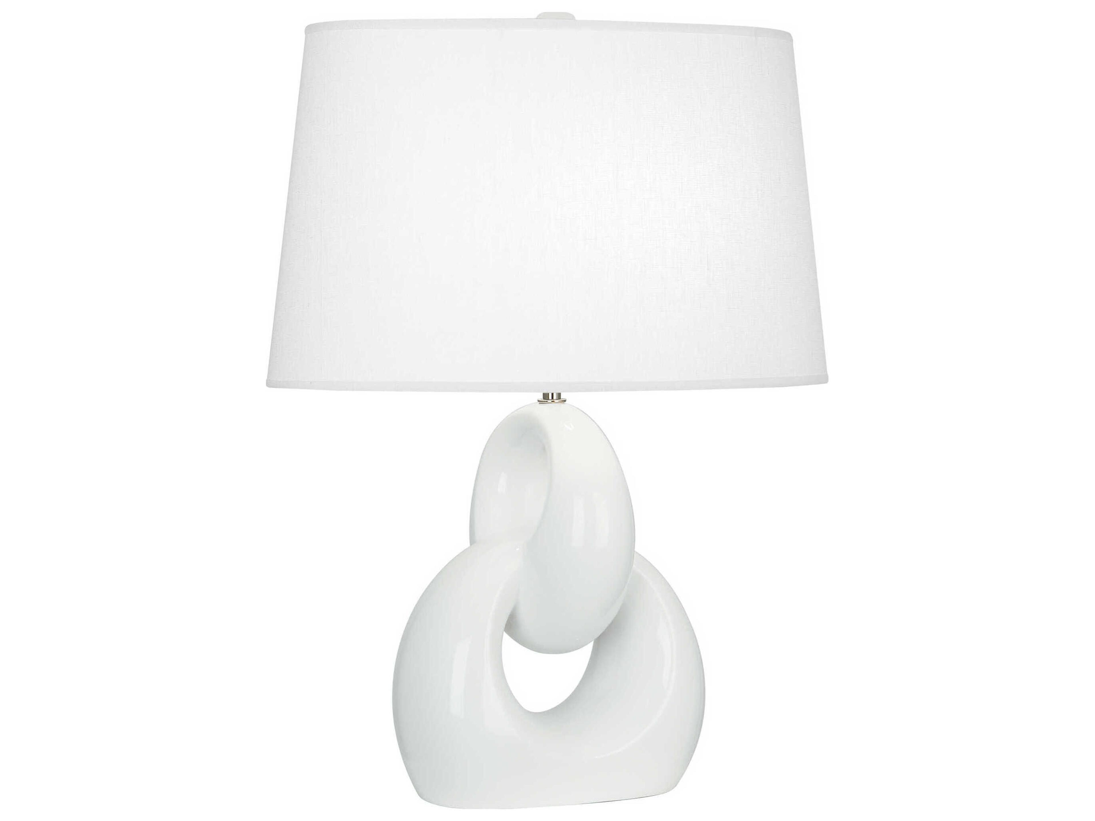 Fusion Table Lamp in Lily Glazed Ceramic