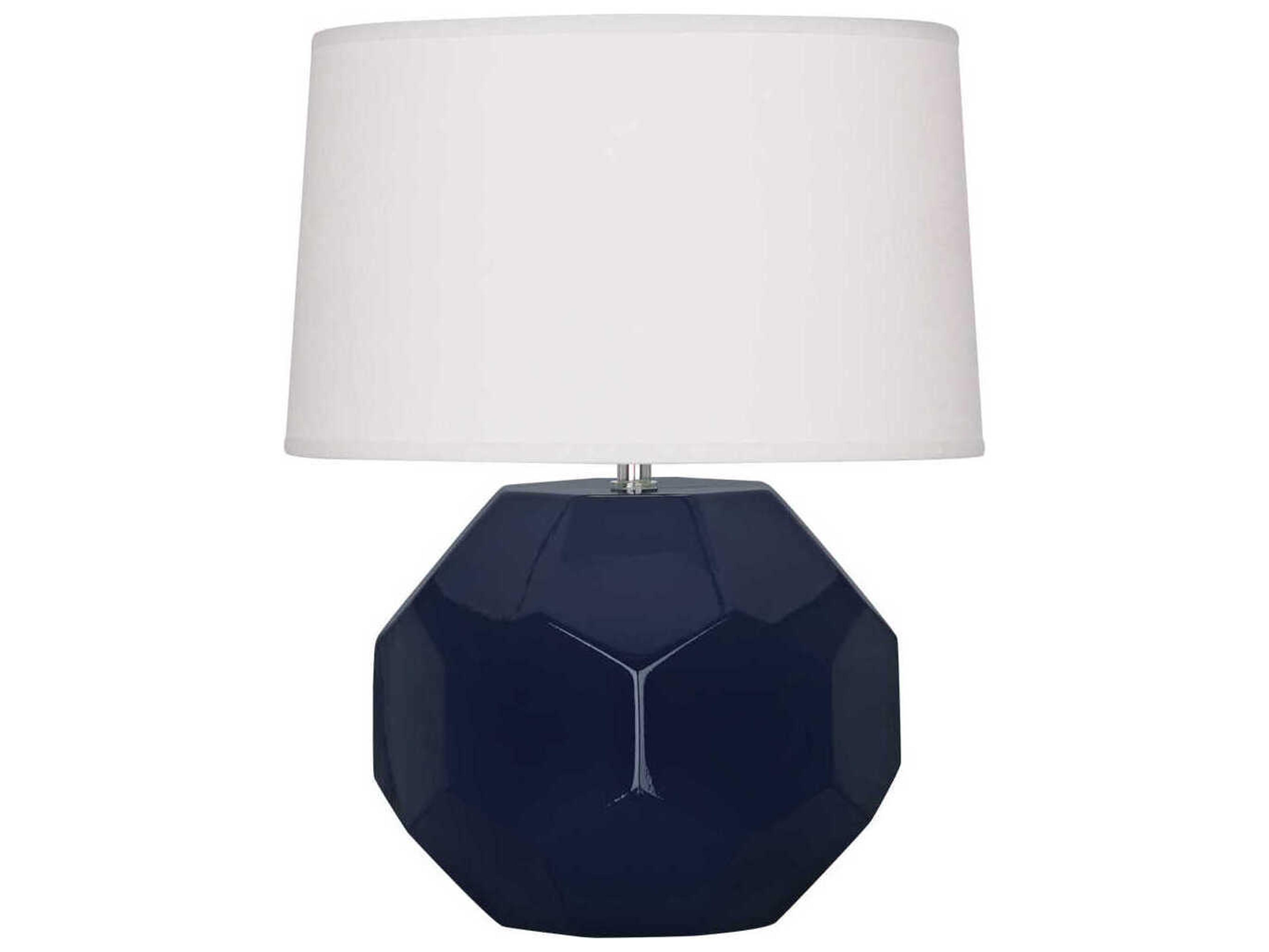 Franklin Midnight Blue Glazed Table Lamp
