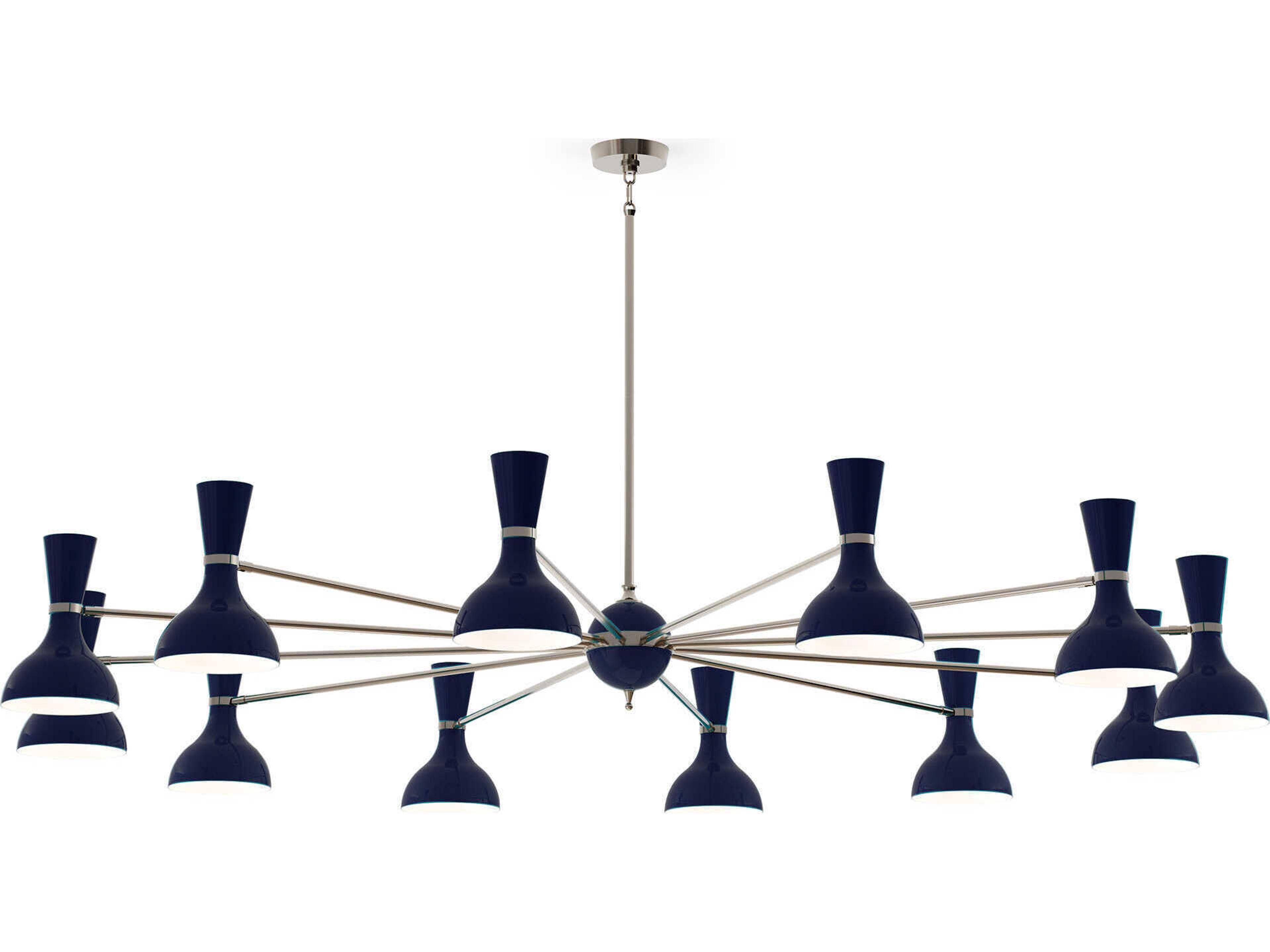 Robert Abbey Clare 12-Light Midnight Blue Chandelier