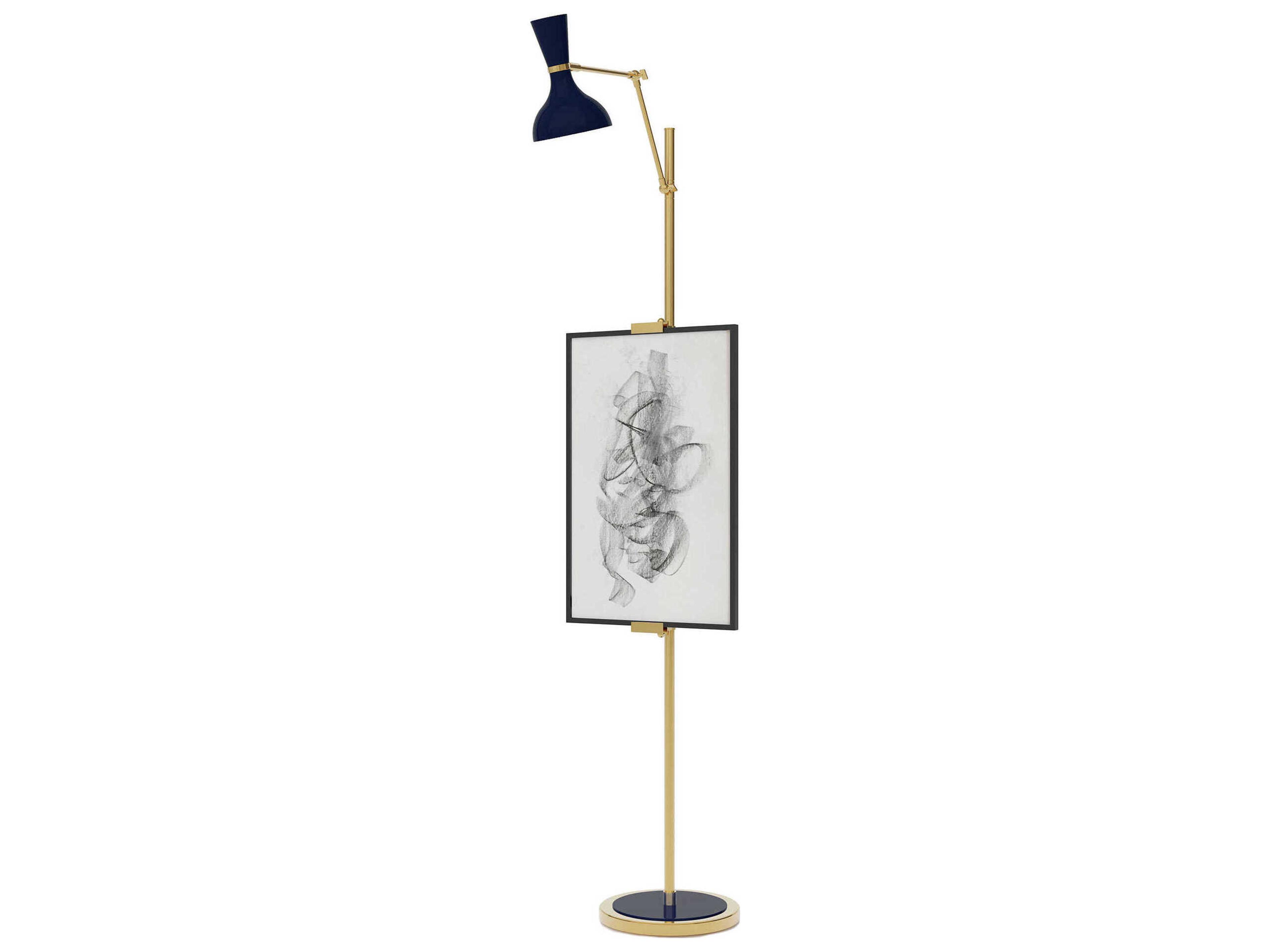 Clare Midnight Blue Floor Lamp