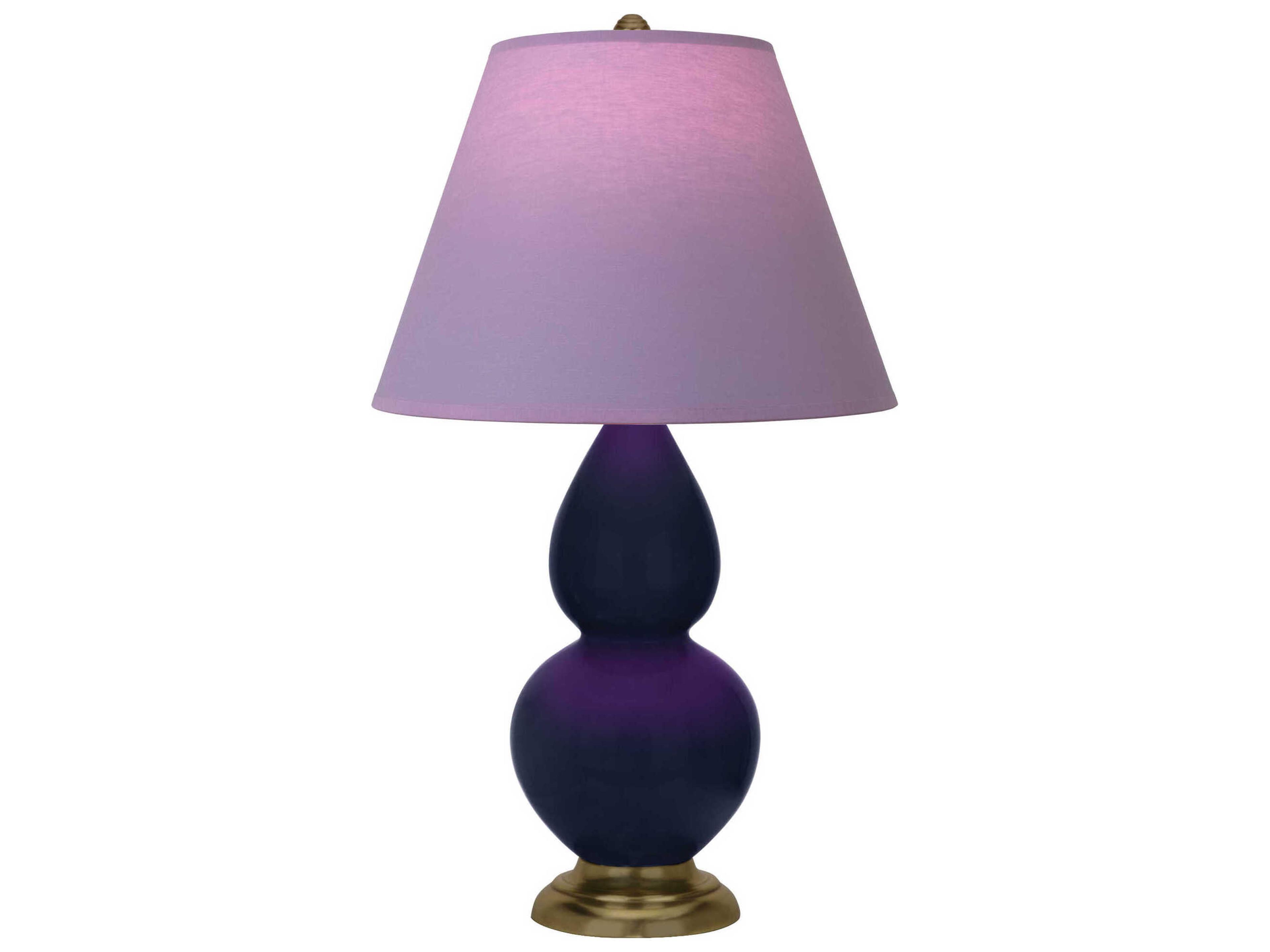 Robert Abbey Small Double Gourd Midnight Blue Glazed Table Lamp