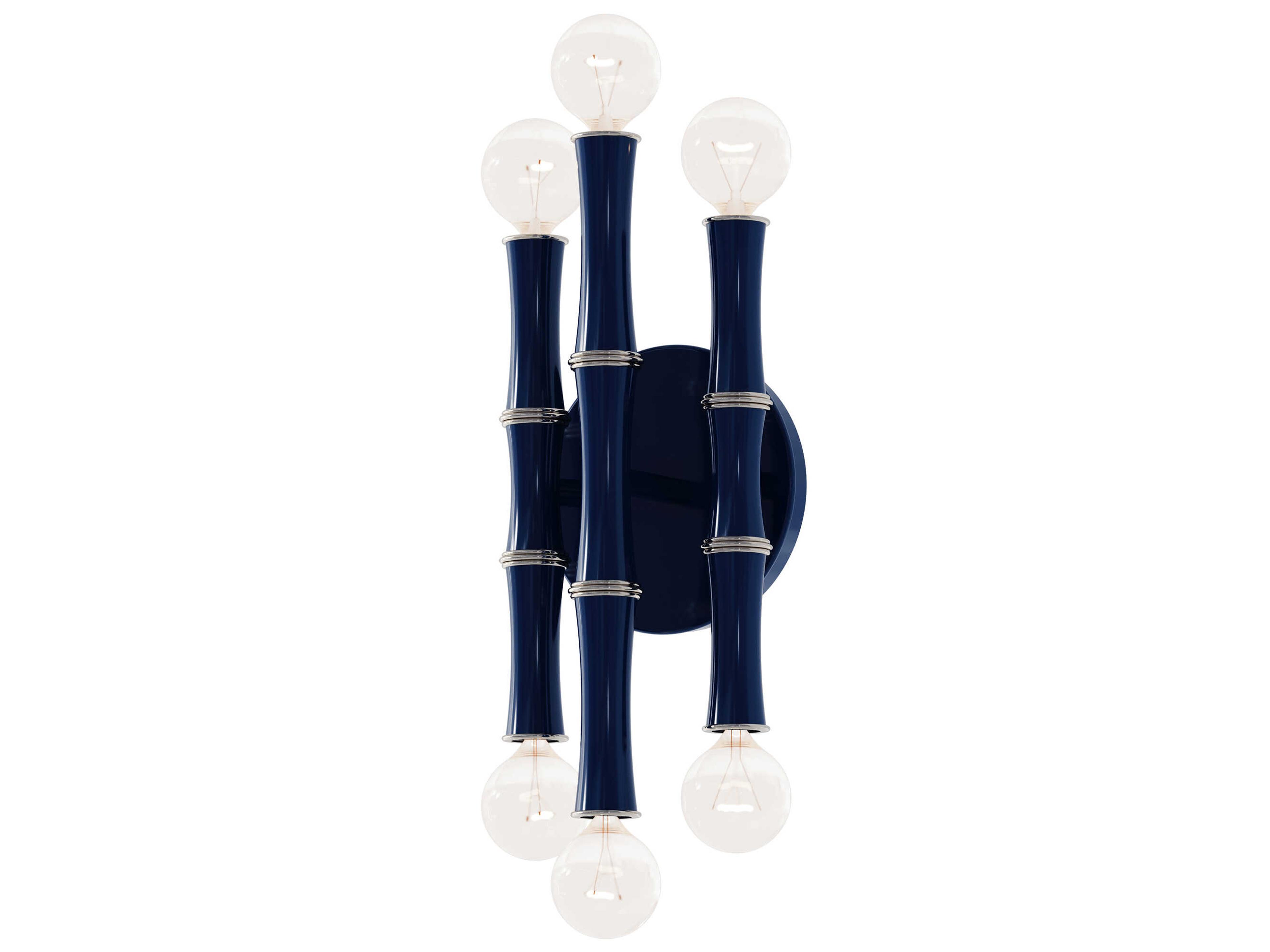 Robert Abbey Kane 6-Light Midnight Blue Wall Sconce